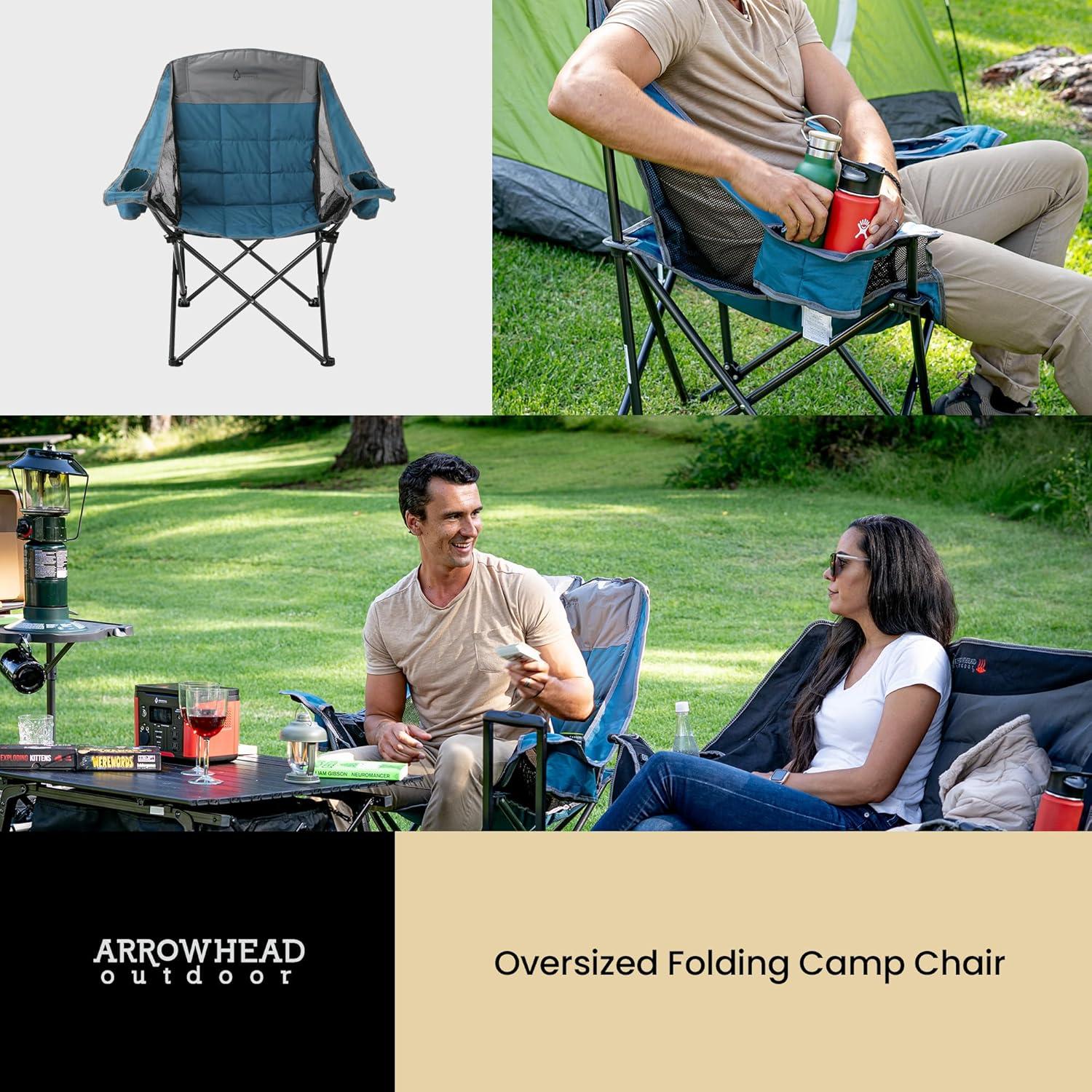 Silla de Camping Plegable Arrowhead Outdoor Azul 136 kg