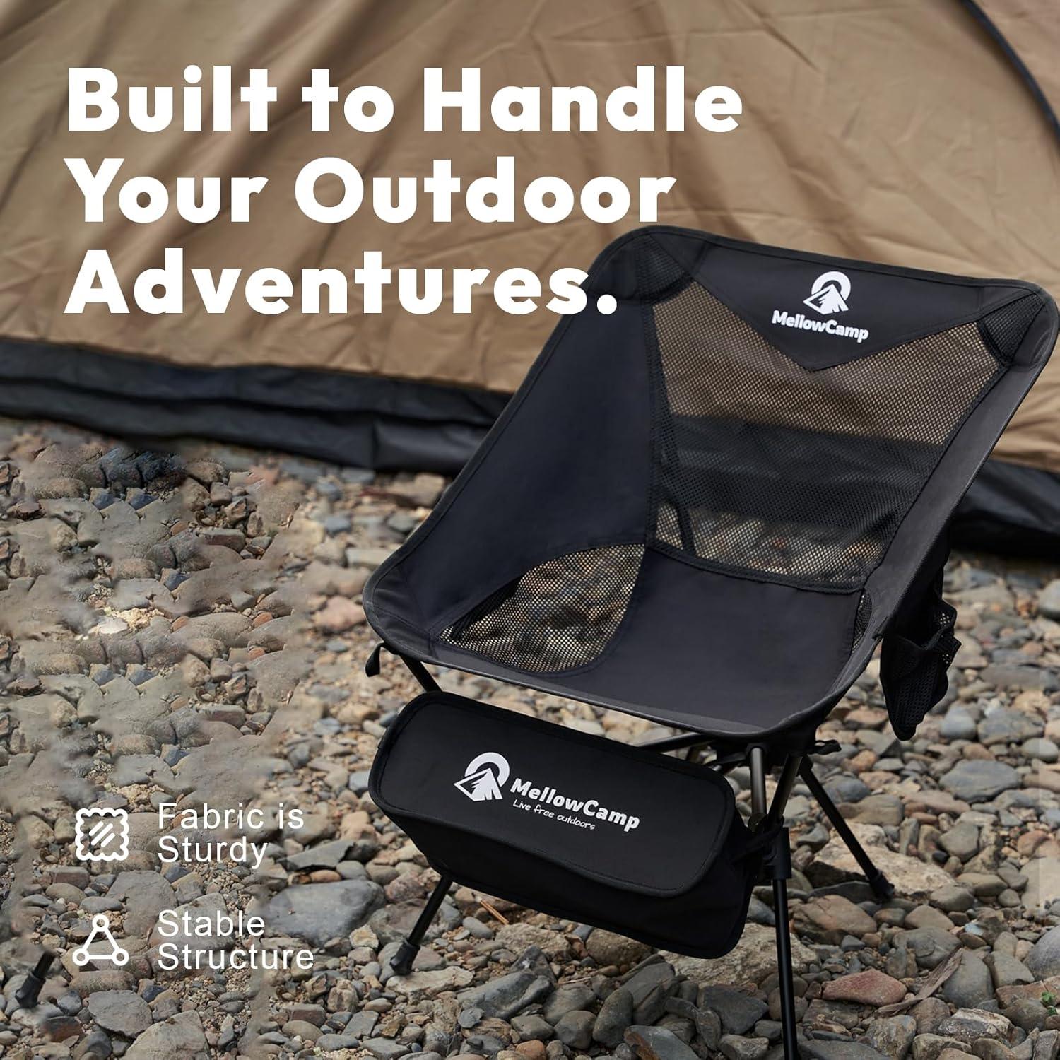 Silla de Camping Plegable MellowCamp - Ultraligera 150 kg