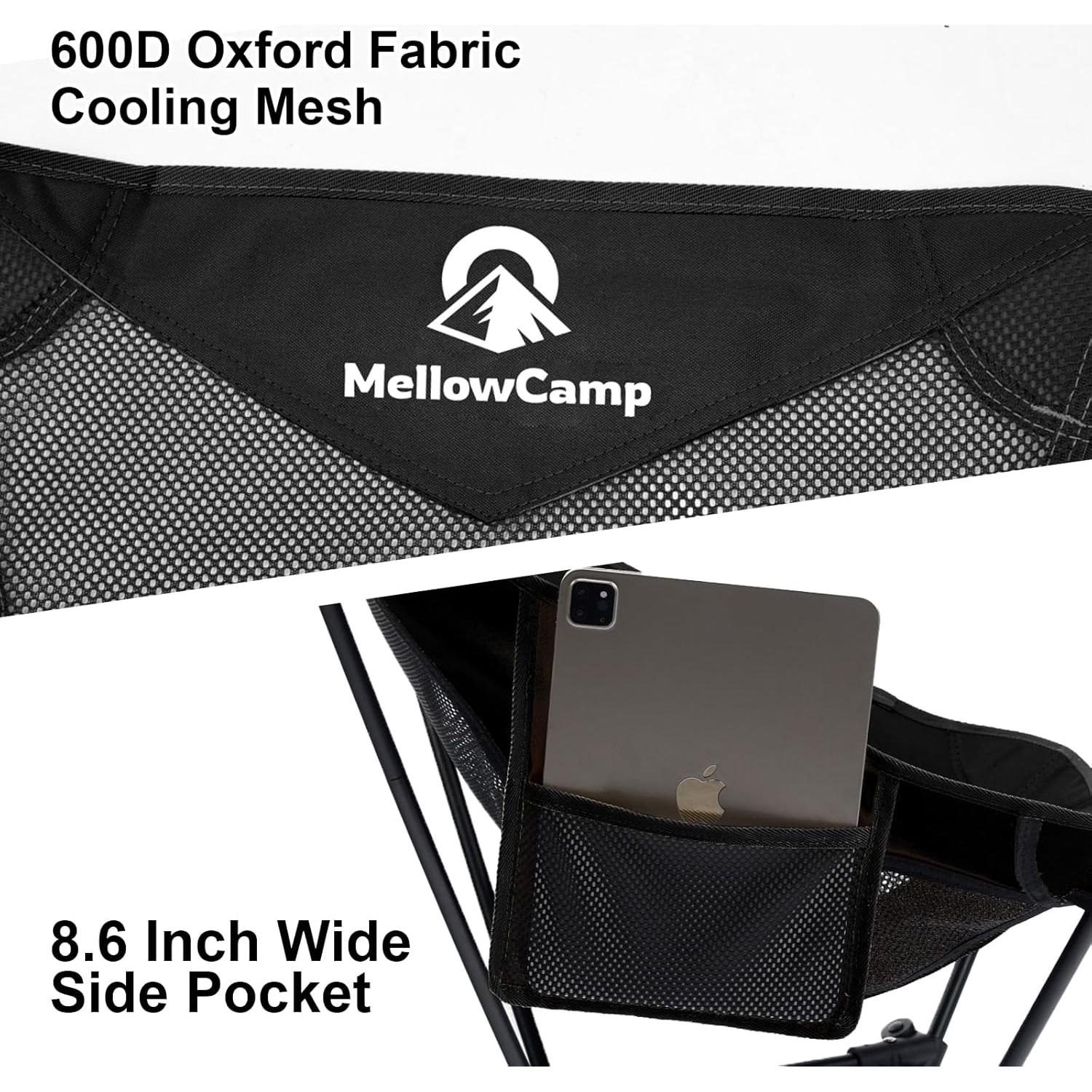 Silla de Camping Plegable MellowCamp - Ultraligera 150 kg