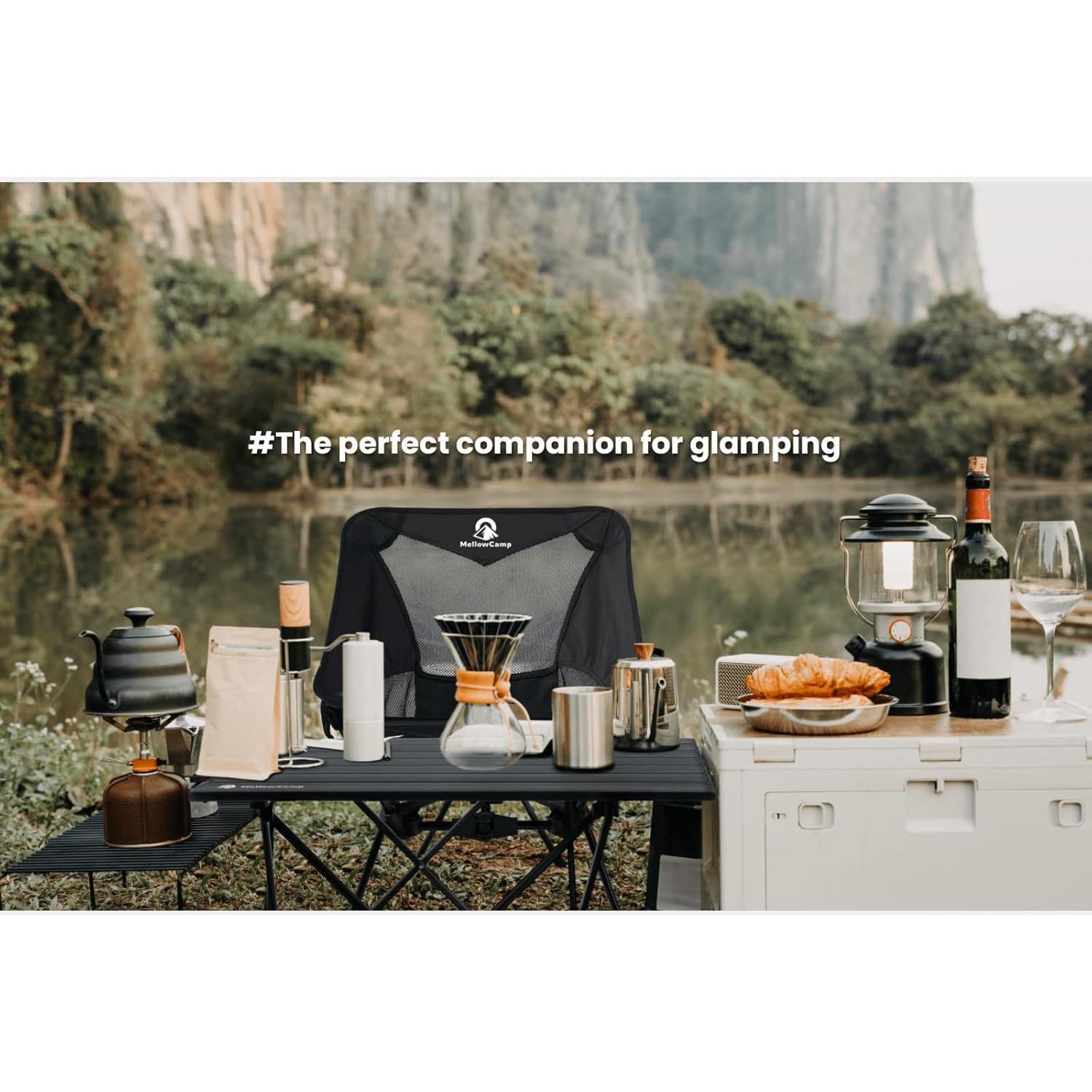 Silla de Camping Plegable MellowCamp - Ultraligera 150 kg