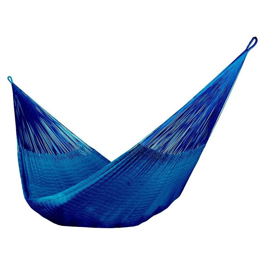 Hamaca Maya Familiar 100% Algodón Azul Oscuro 300kg