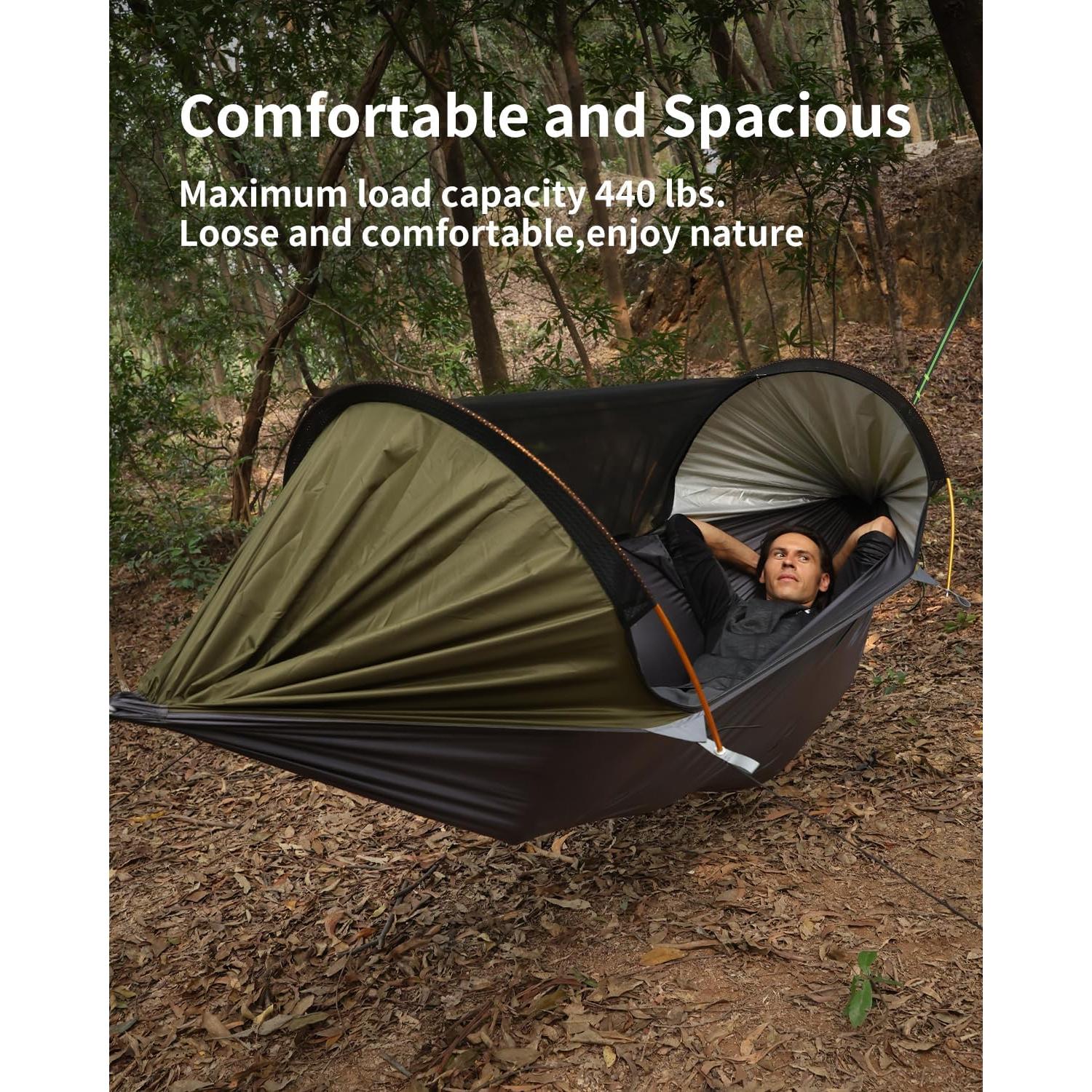 Hamaca de Camping Travel Bird 4 en 1 con Mosquitera y Sombrilla