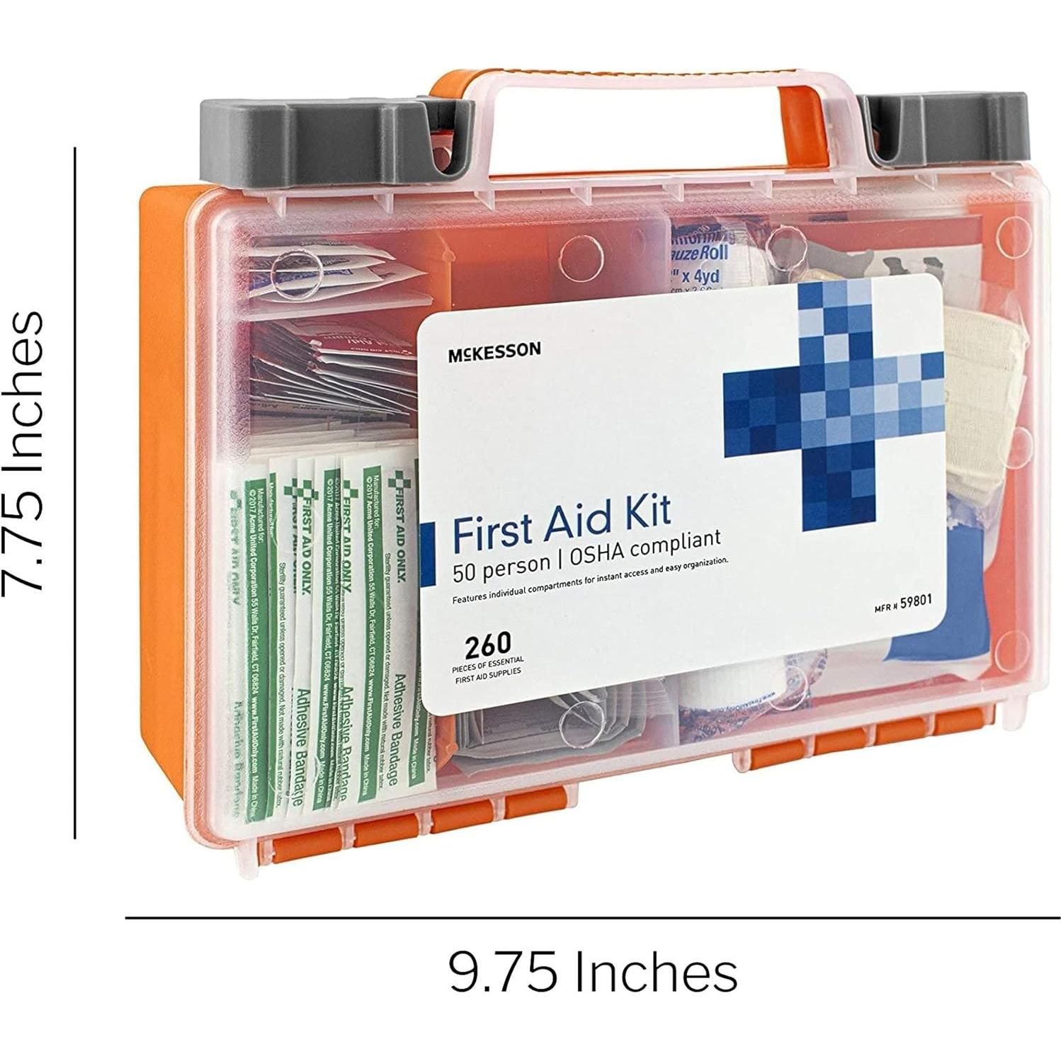 Kit de Primeros Auxilios McKesson 260 Piezas para 50 Personas