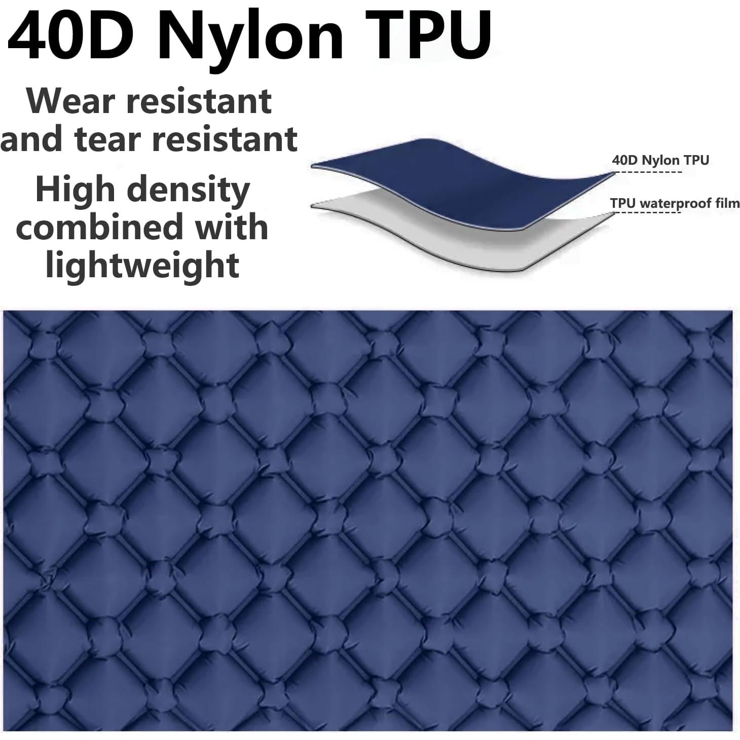 Colchoneta Inflable Wind Tour Ultraligera 189.9x57.9cm Azul