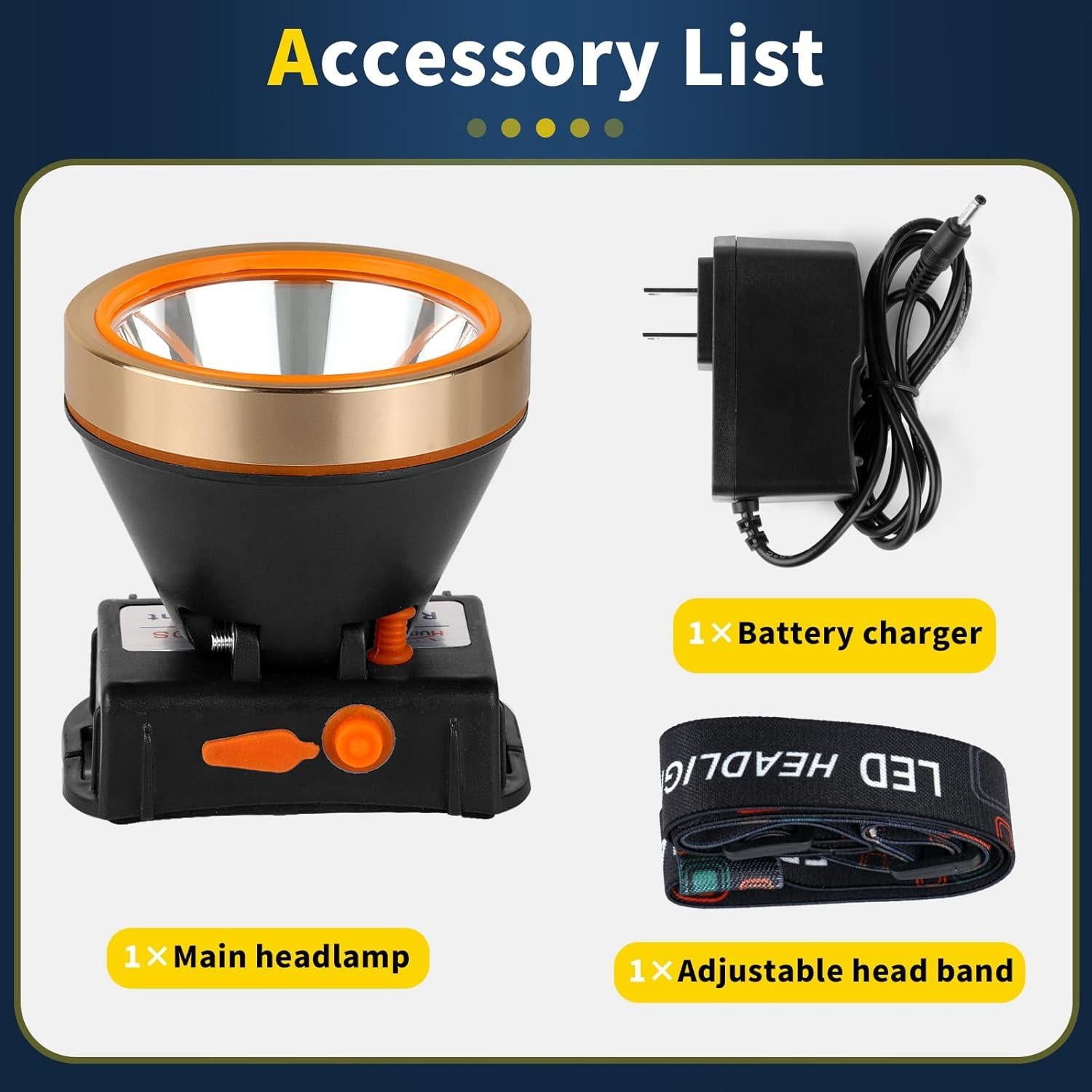 Linterna Frontal LED Amigos de Caza HF-780S Impermeable