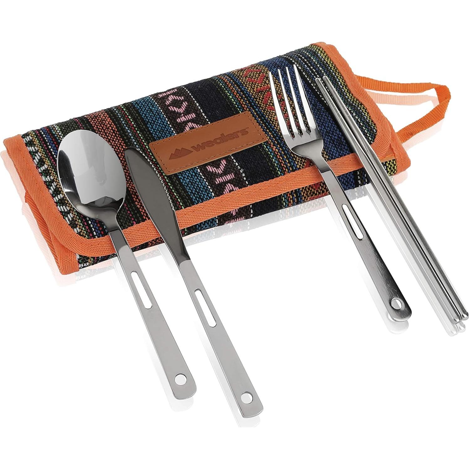 Juego de Utensilios de Picnic Wealers 13 Piezas Acero Inoxidable