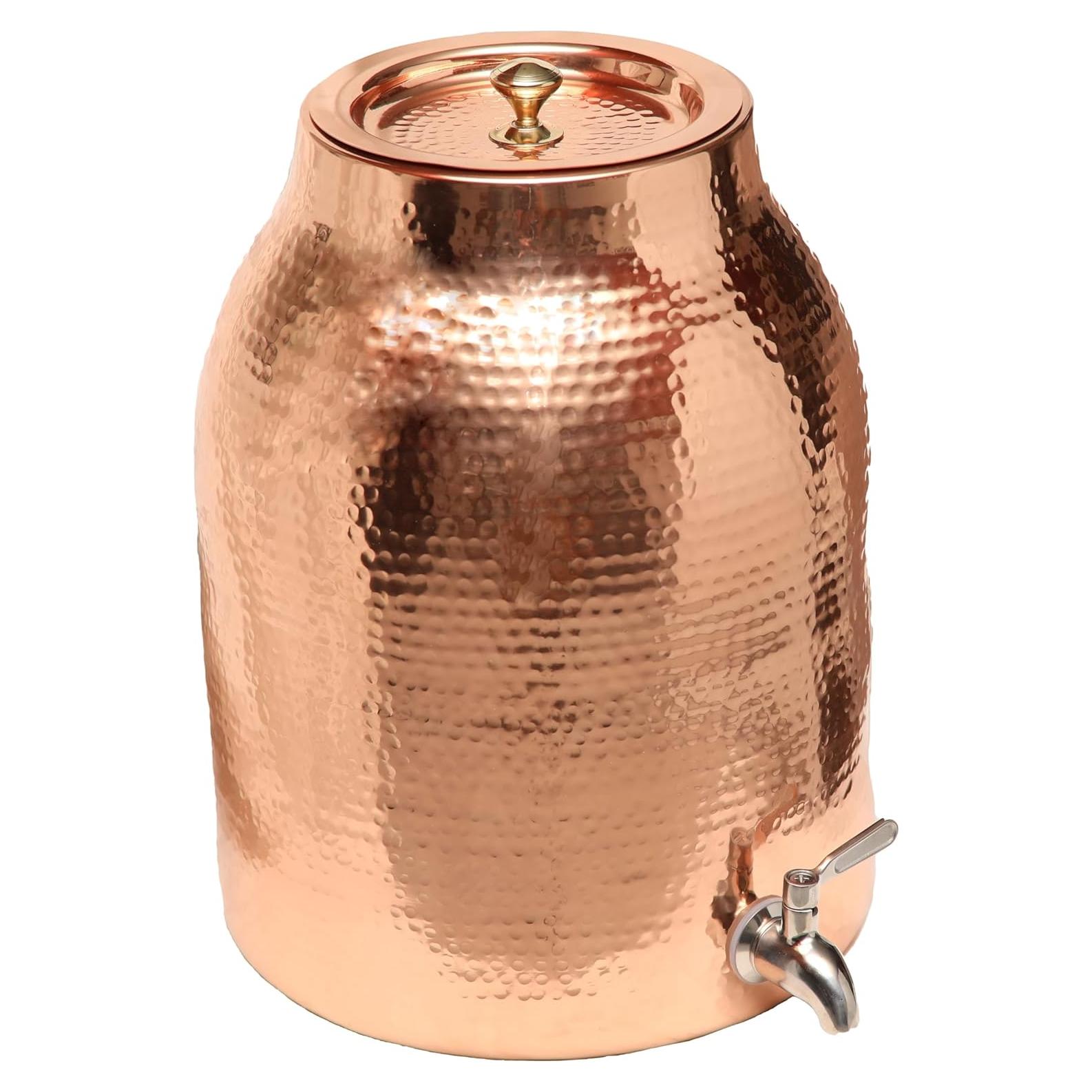Dispensador de Agua de Cobre Copper Mules 13 Litros Martillado