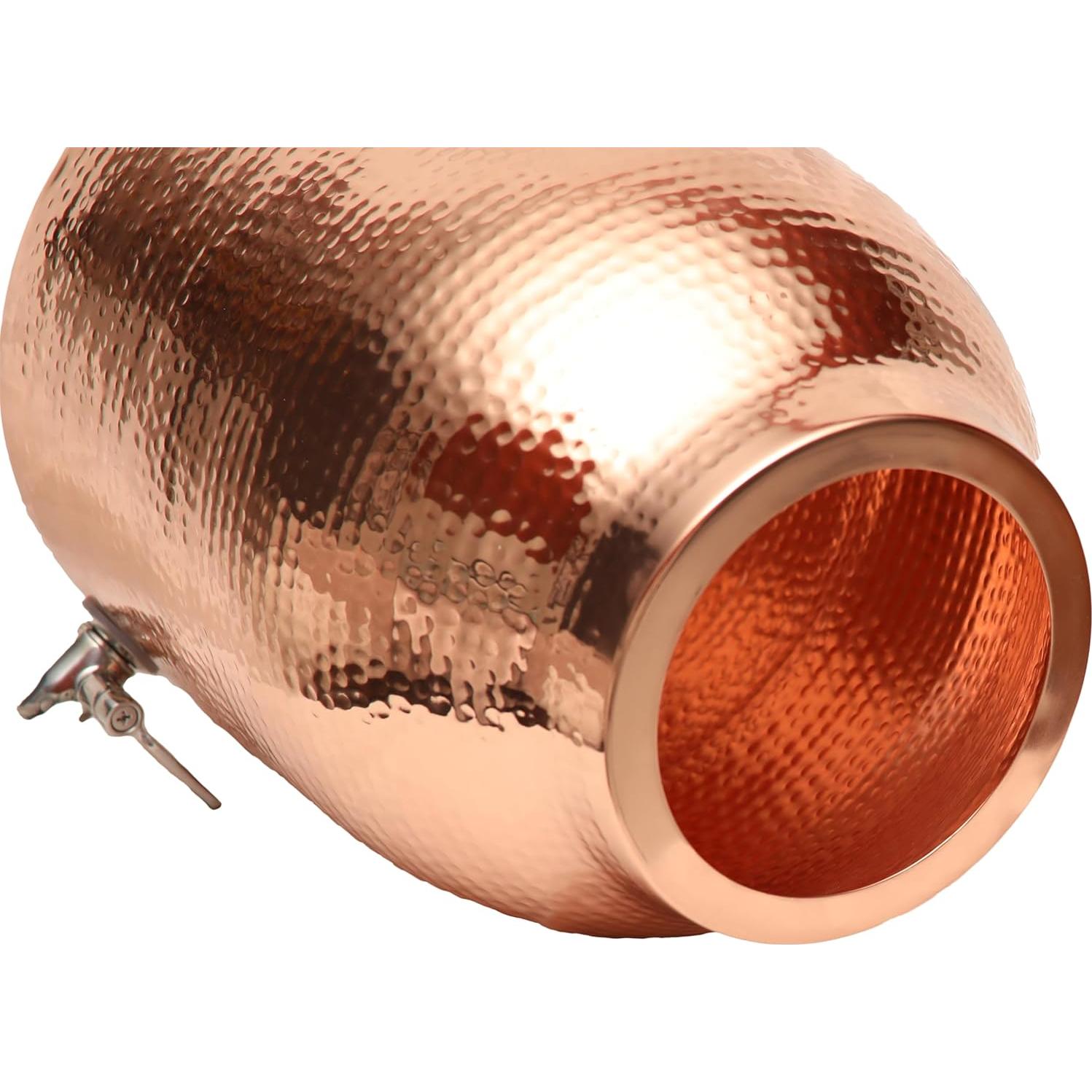 Dispensador de Agua de Cobre Copper Mules 13 Litros Martillado