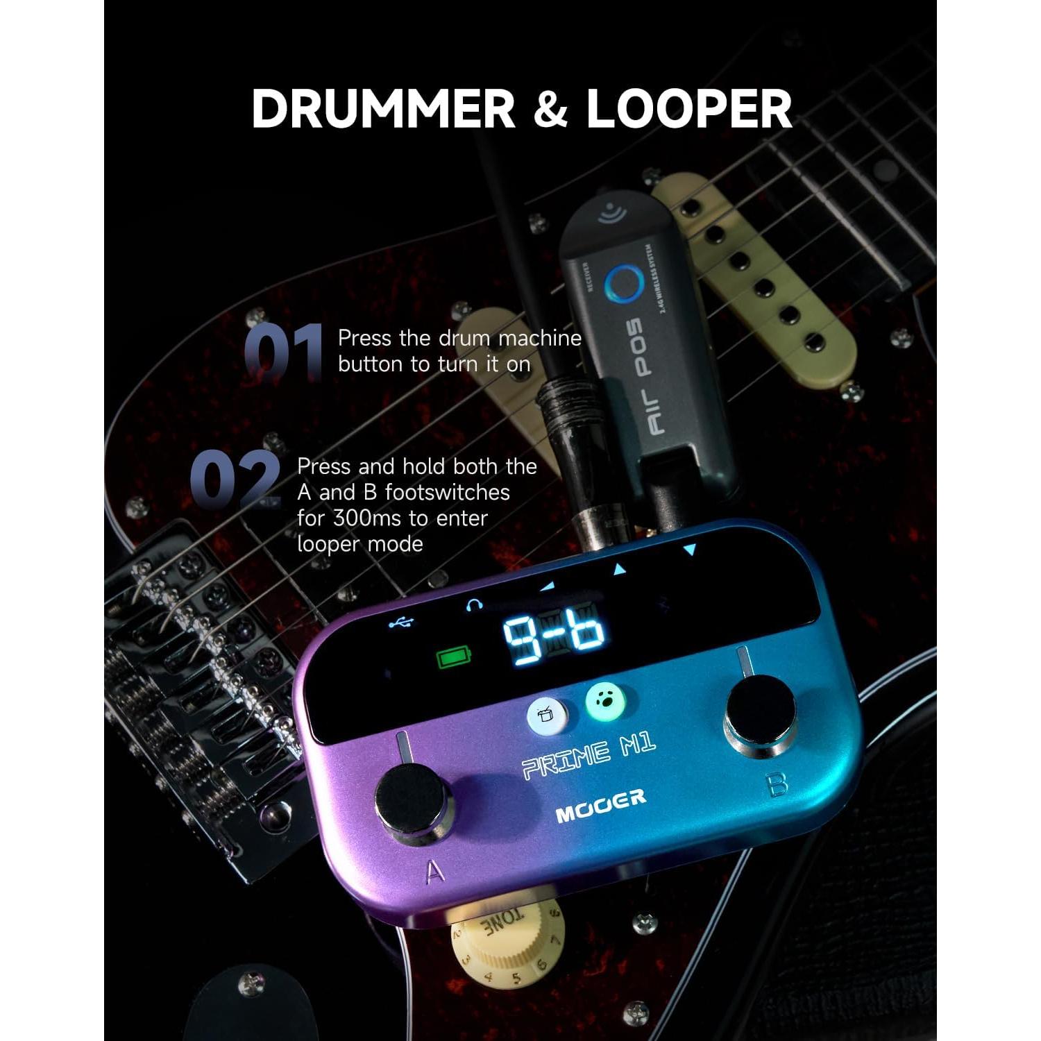 MOOER M1 Procesador de Efectos para Guitarra y Bajo