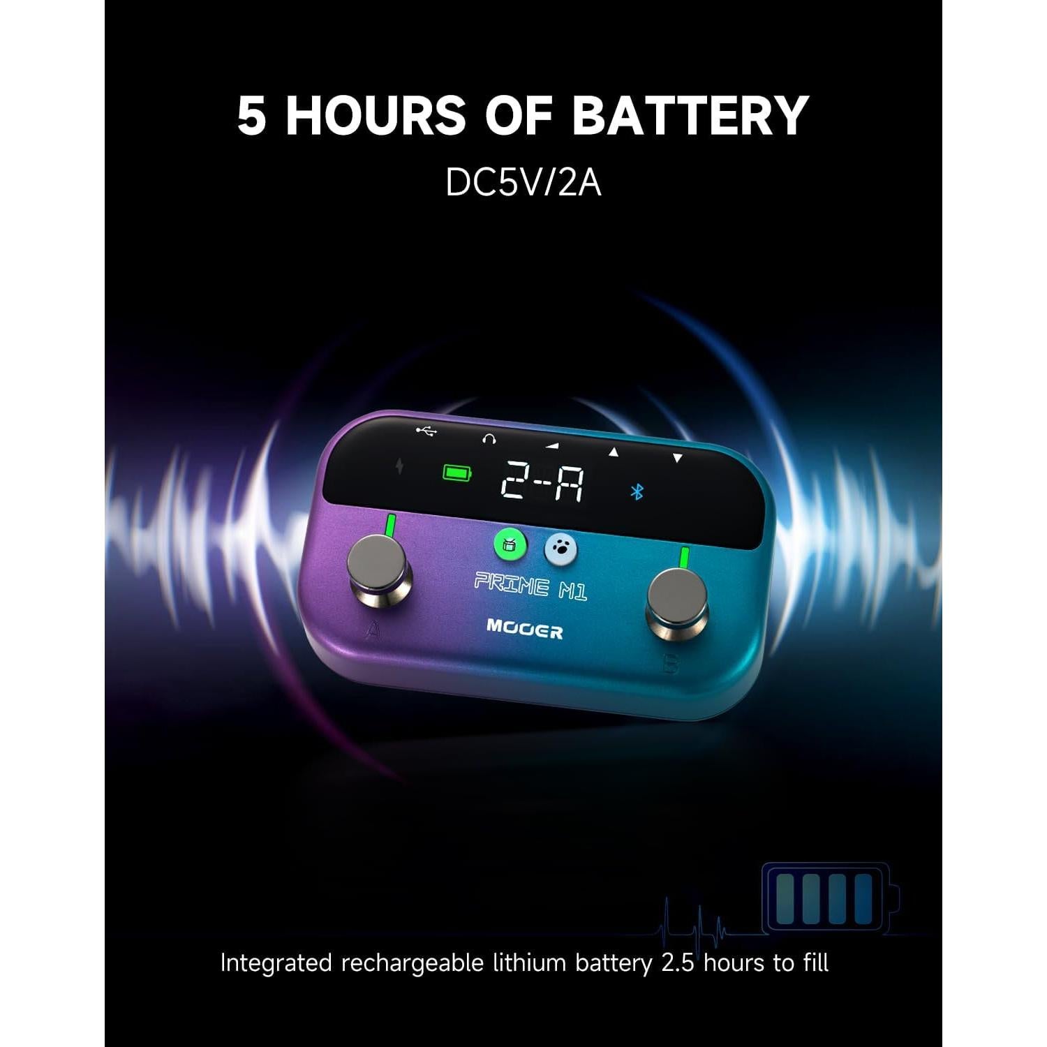 MOOER M1 Procesador de Efectos para Guitarra y Bajo