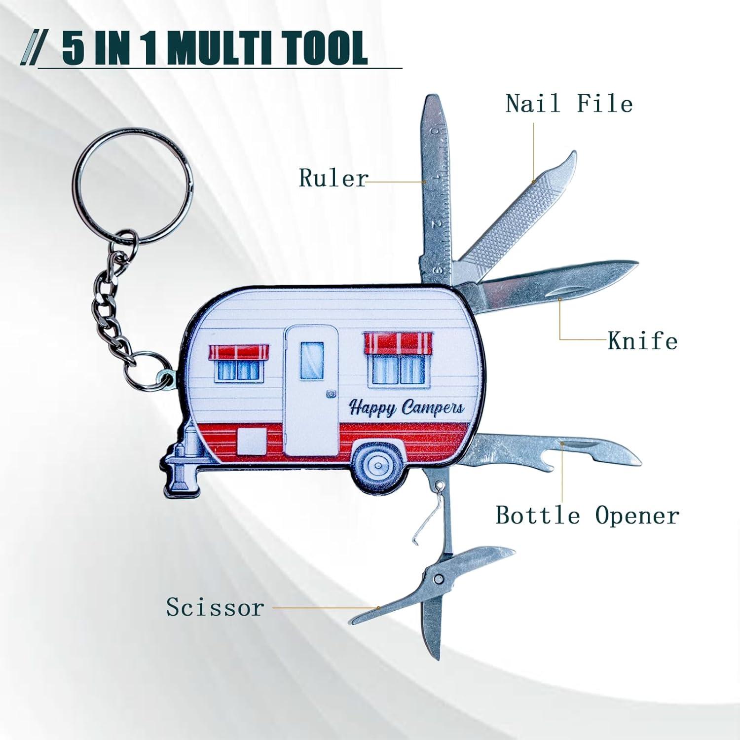 Herramienta Multitool 5 en 1 Haigoo Acero Inoxidable Blanco