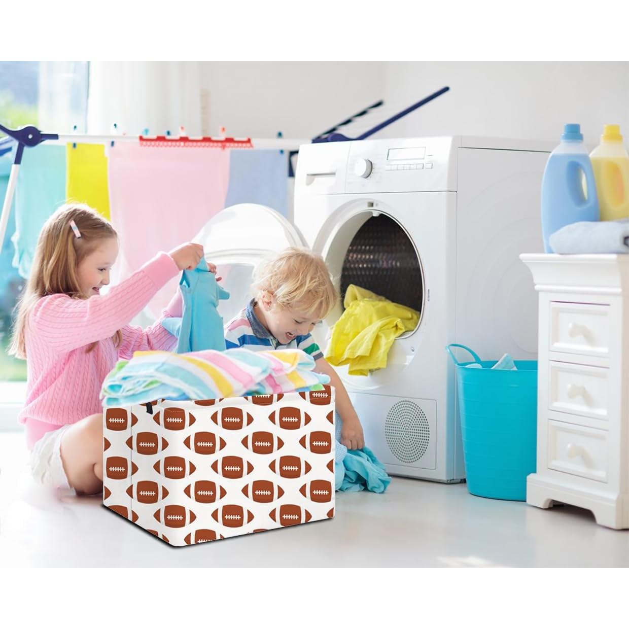 Cesta de Almacenamiento NTAOHAMPER Fútbol Americano 37.8x25.9x24.9 cm
