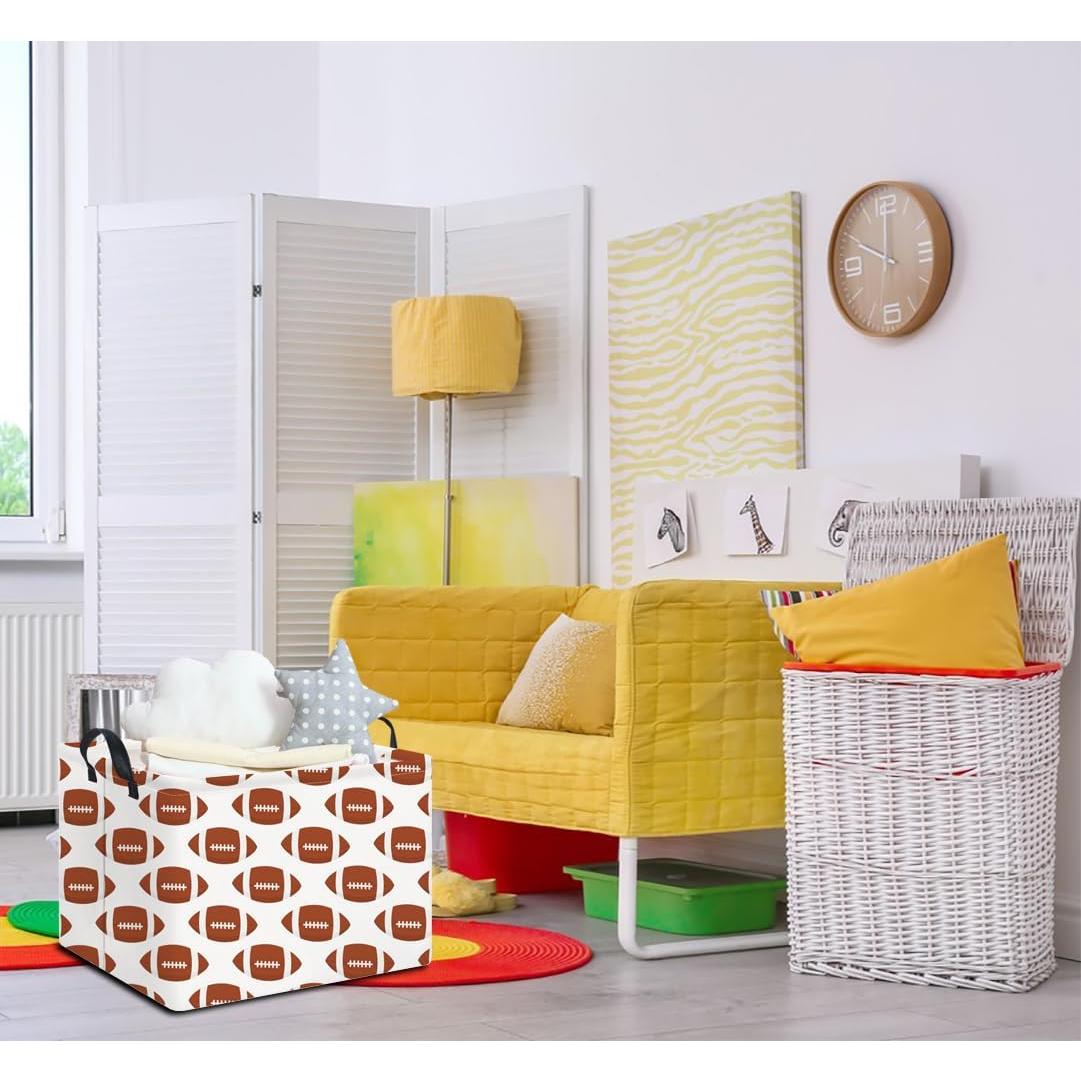 Cesta de Almacenamiento NTAOHAMPER Fútbol Americano 37.8x25.9x24.9 cm