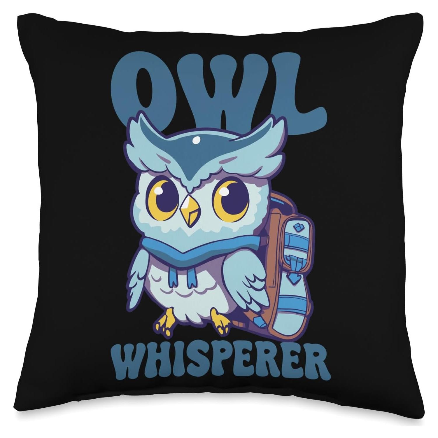 Cojín cuadrado Owl Pet Lover 40x40 cm Búho Nocturno