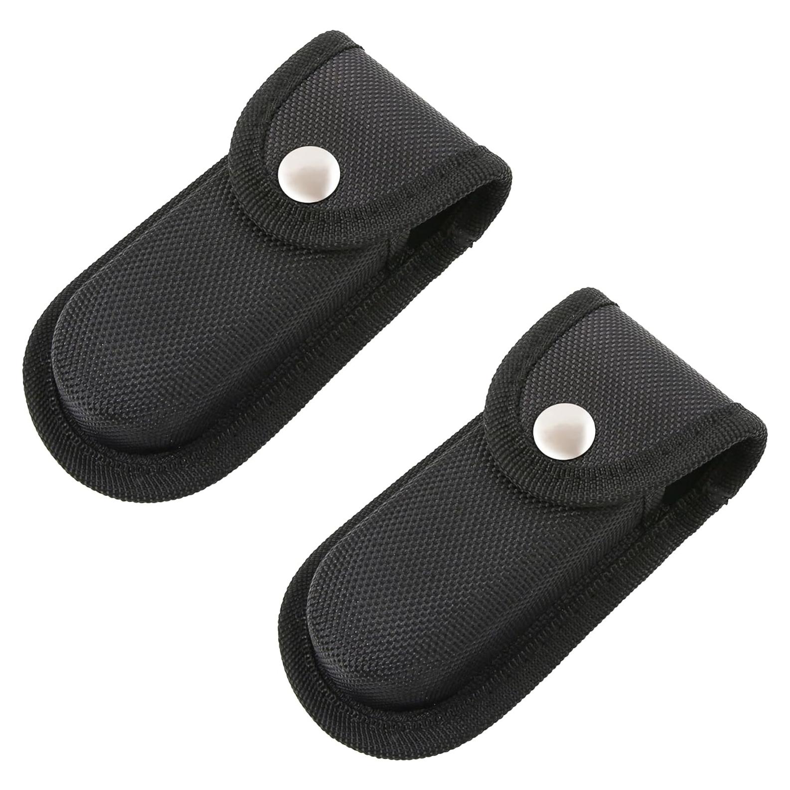 2 Piezas Funda de Nylon para Multiherramienta 4.3" Negro