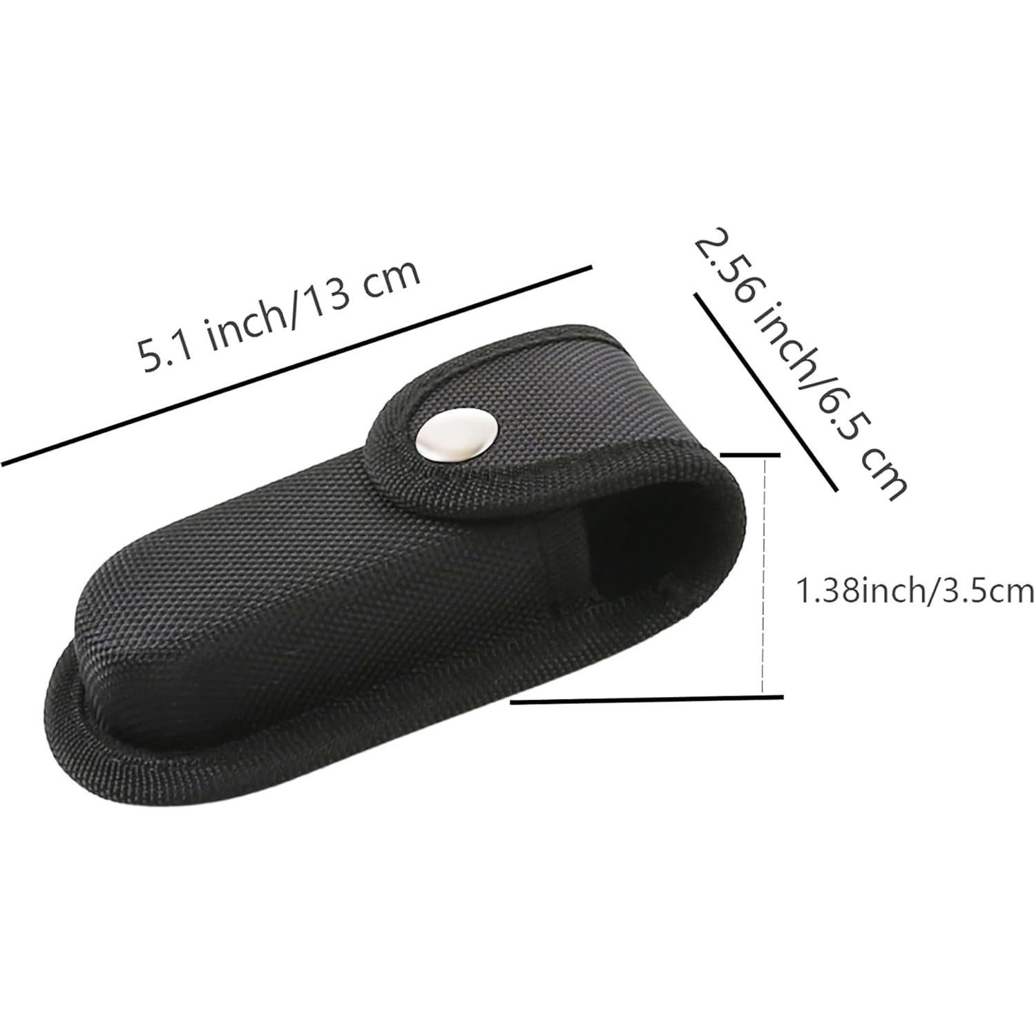 2 Piezas Funda de Nylon para Multiherramienta 4.3" Negro