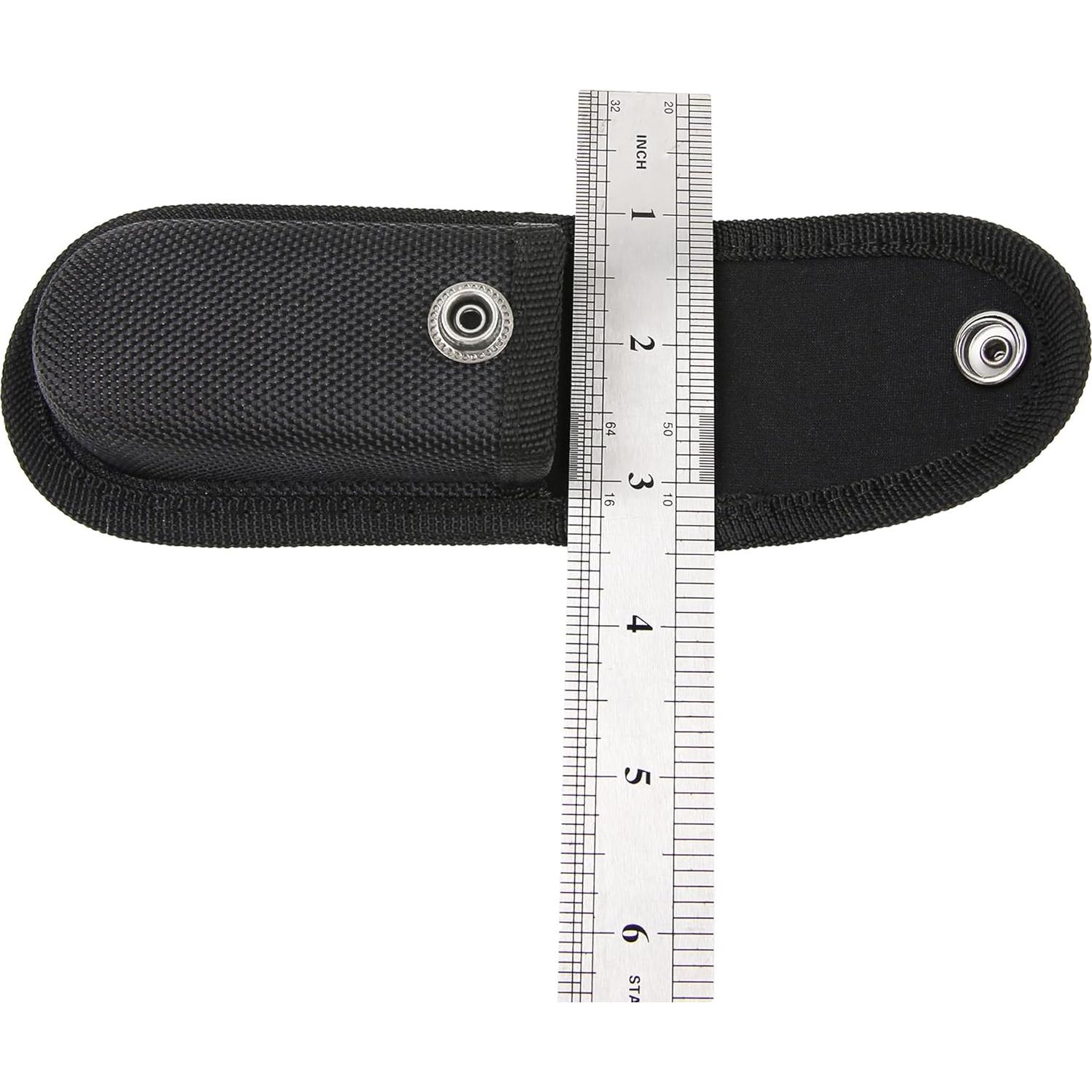 2 Piezas Funda de Nylon para Multiherramienta 4.3" Negro