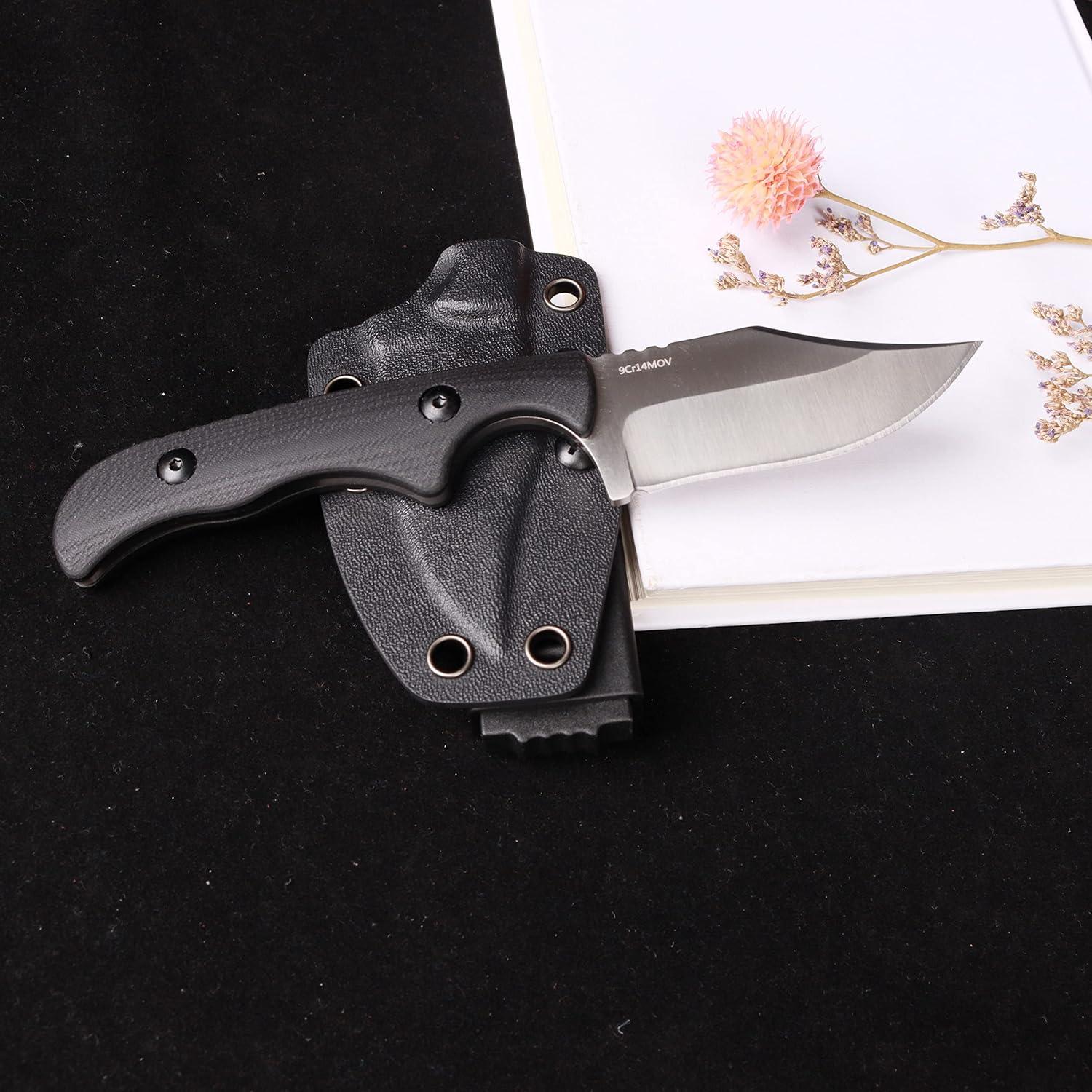 Cuchillo de Camping MASALONG kni232 Acero Inoxidable 9Cr14MOV 18cm