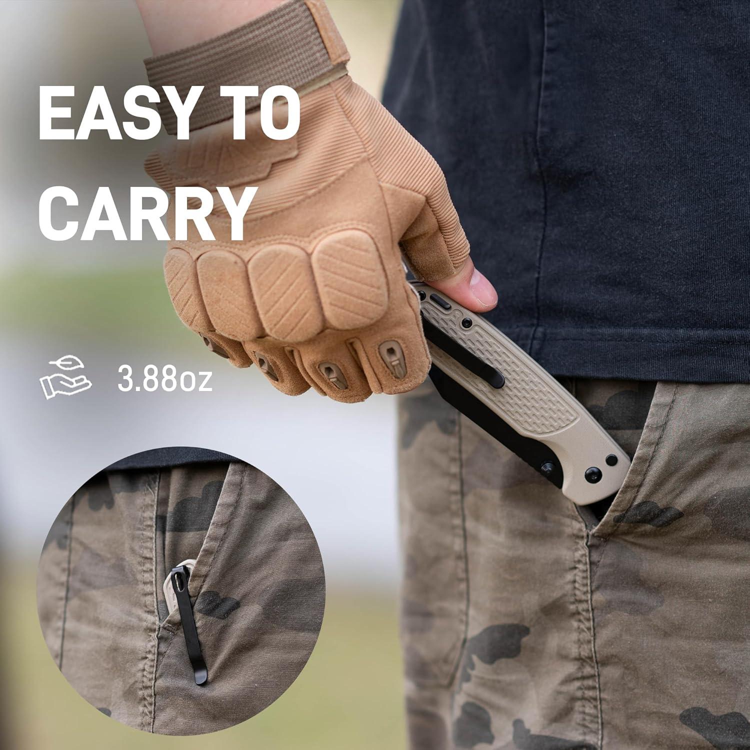 Cuchillo de Bolsillo CJRB J1945L Grande Pyrite-Light 9.4 cm