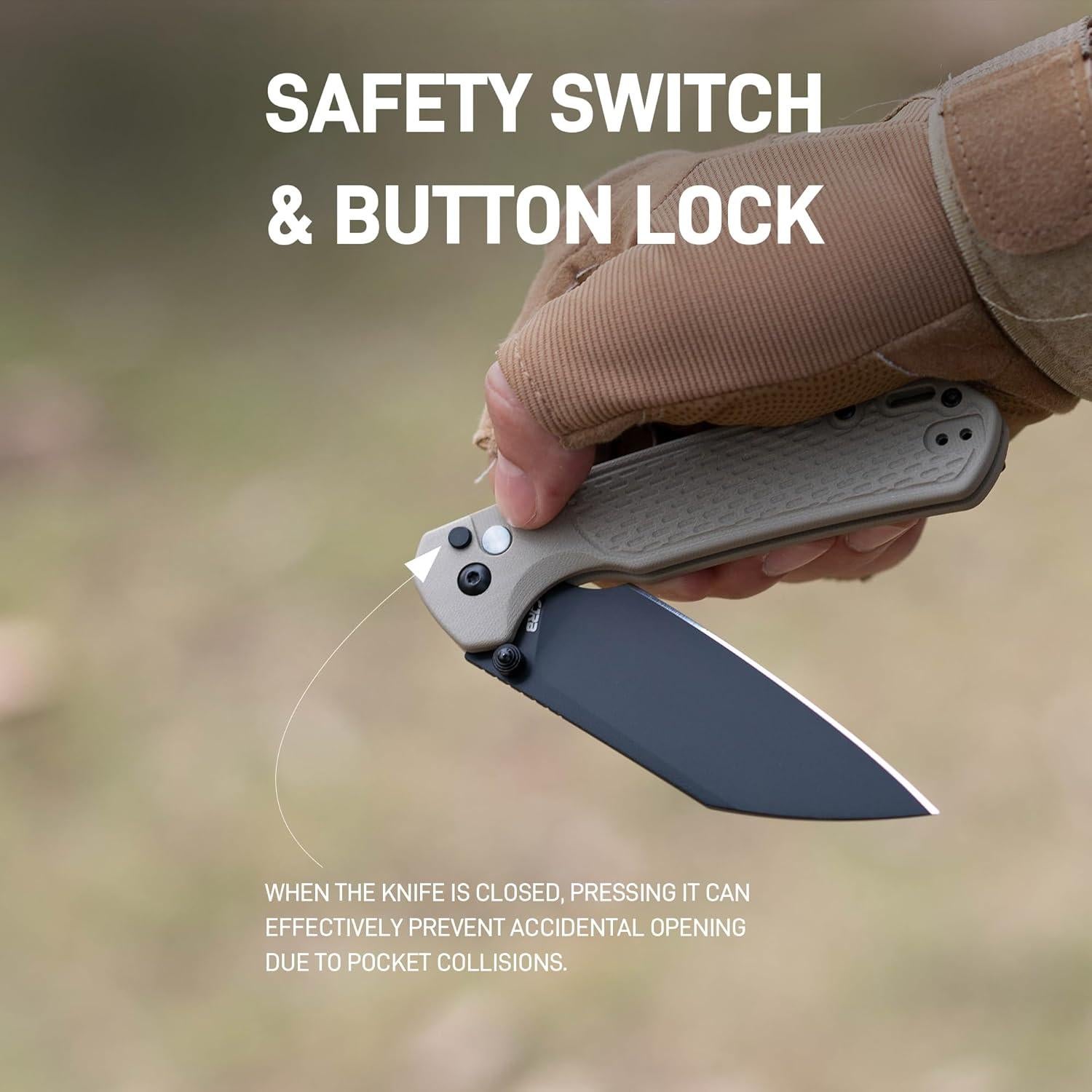 Cuchillo de Bolsillo CJRB J1945L Grande Pyrite-Light 9.4 cm