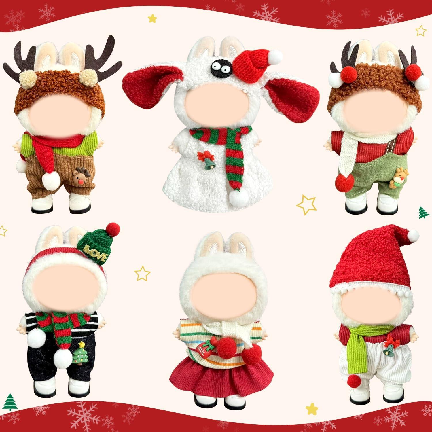 Conjunto de Ropa para Muñecas 15-17 cm Labubu Ropa de Fiesta