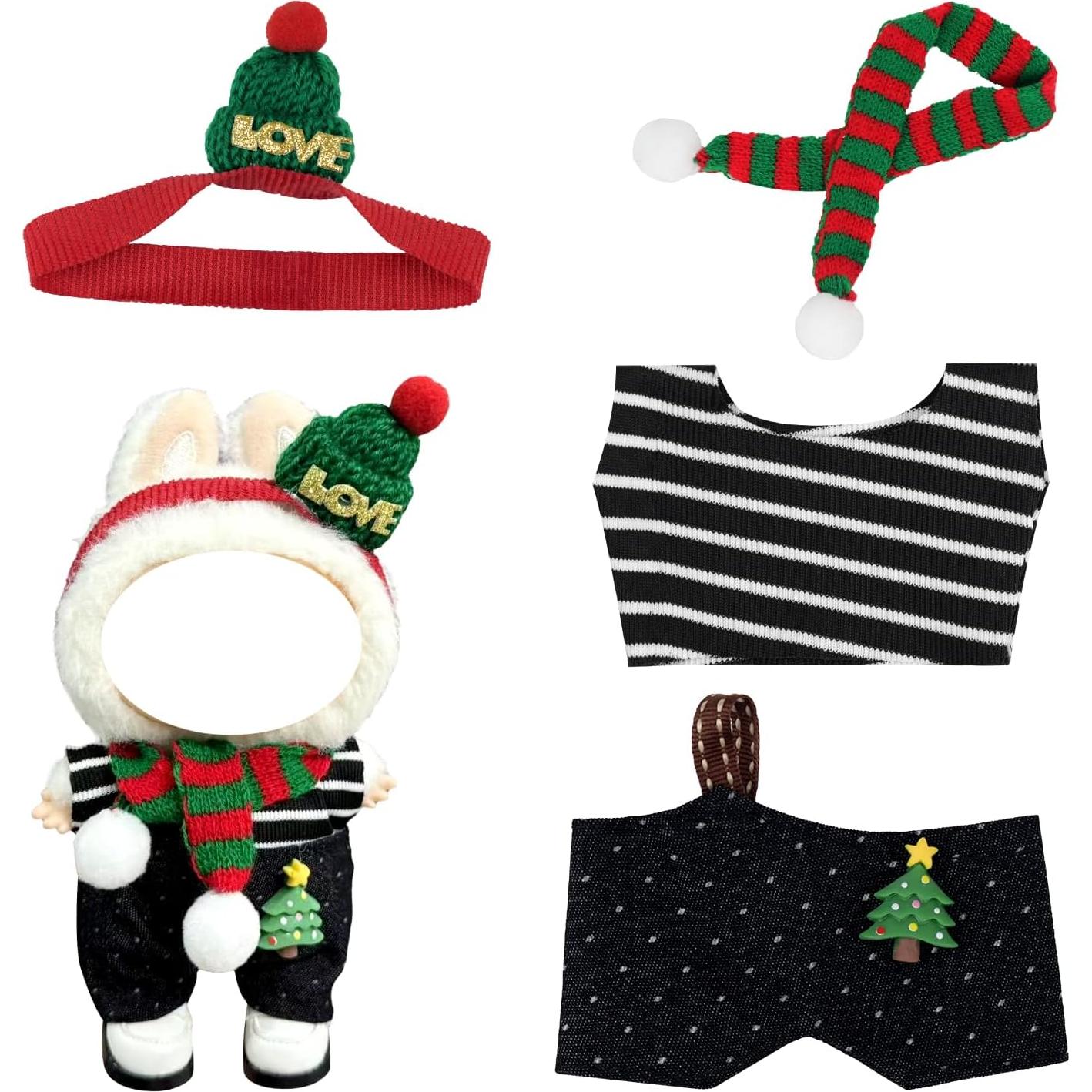 Conjunto de Ropa para Muñecas 15-17 cm Labubu Ropa de Fiesta