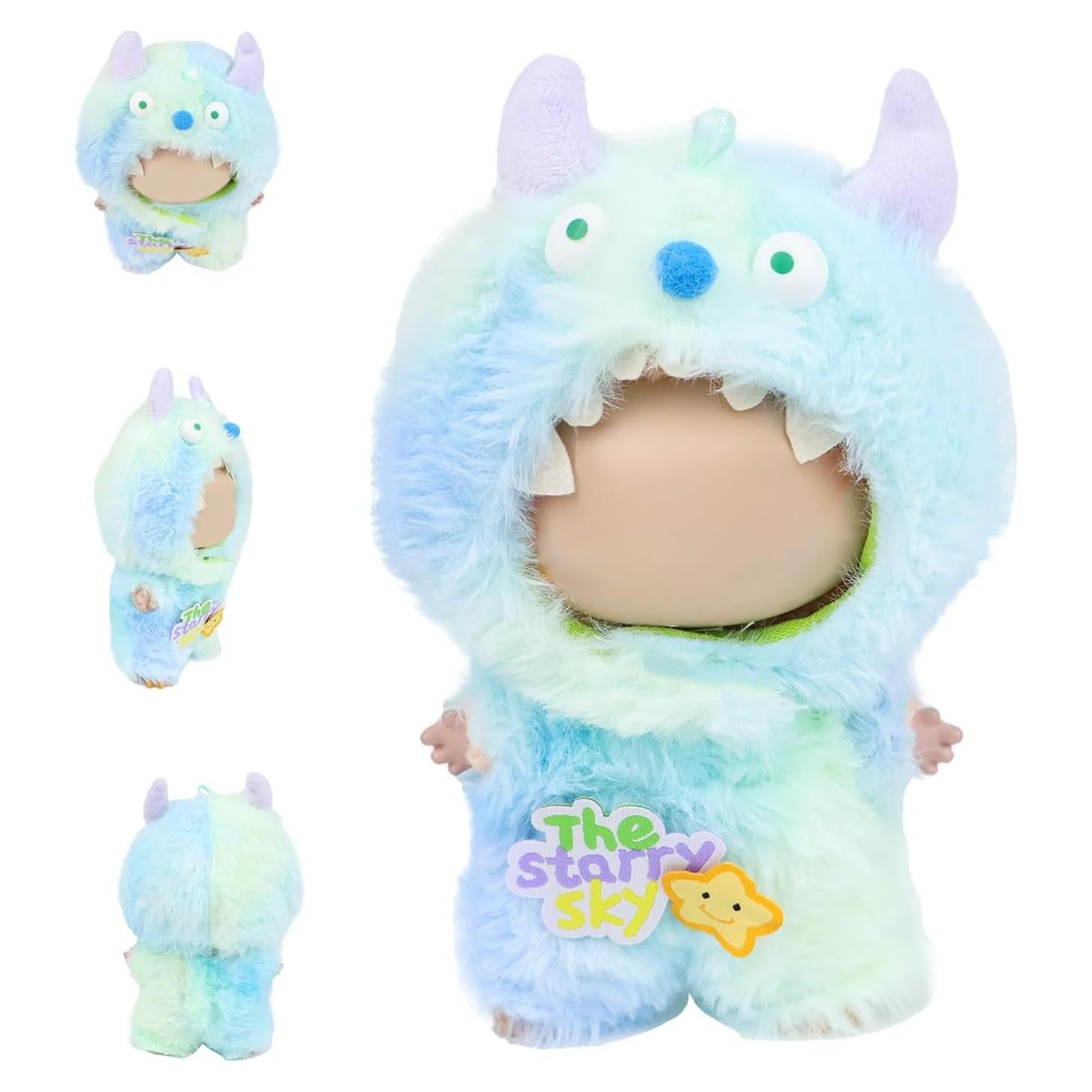 Ropa para muñeca Labubu 17 cm - Traje Monstruo Azul