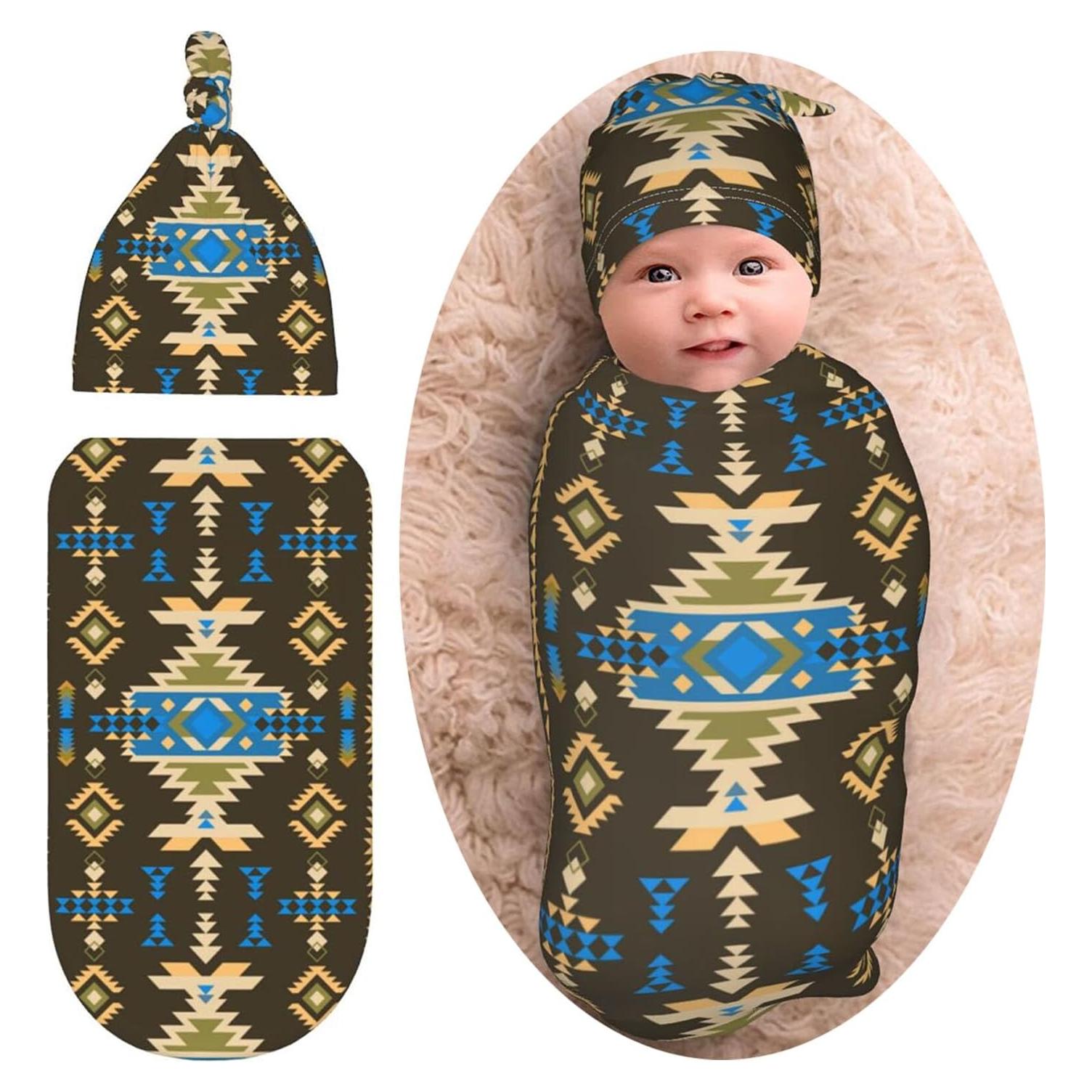 Manta de Envoltura para Bebé Osvbs Azteca Navajo 53x29 cm