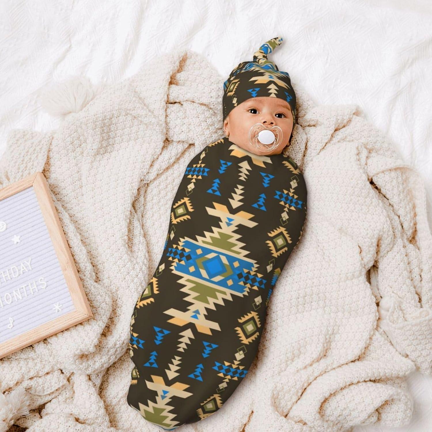Manta de Envoltura para Bebé Osvbs Azteca Navajo 53x29 cm