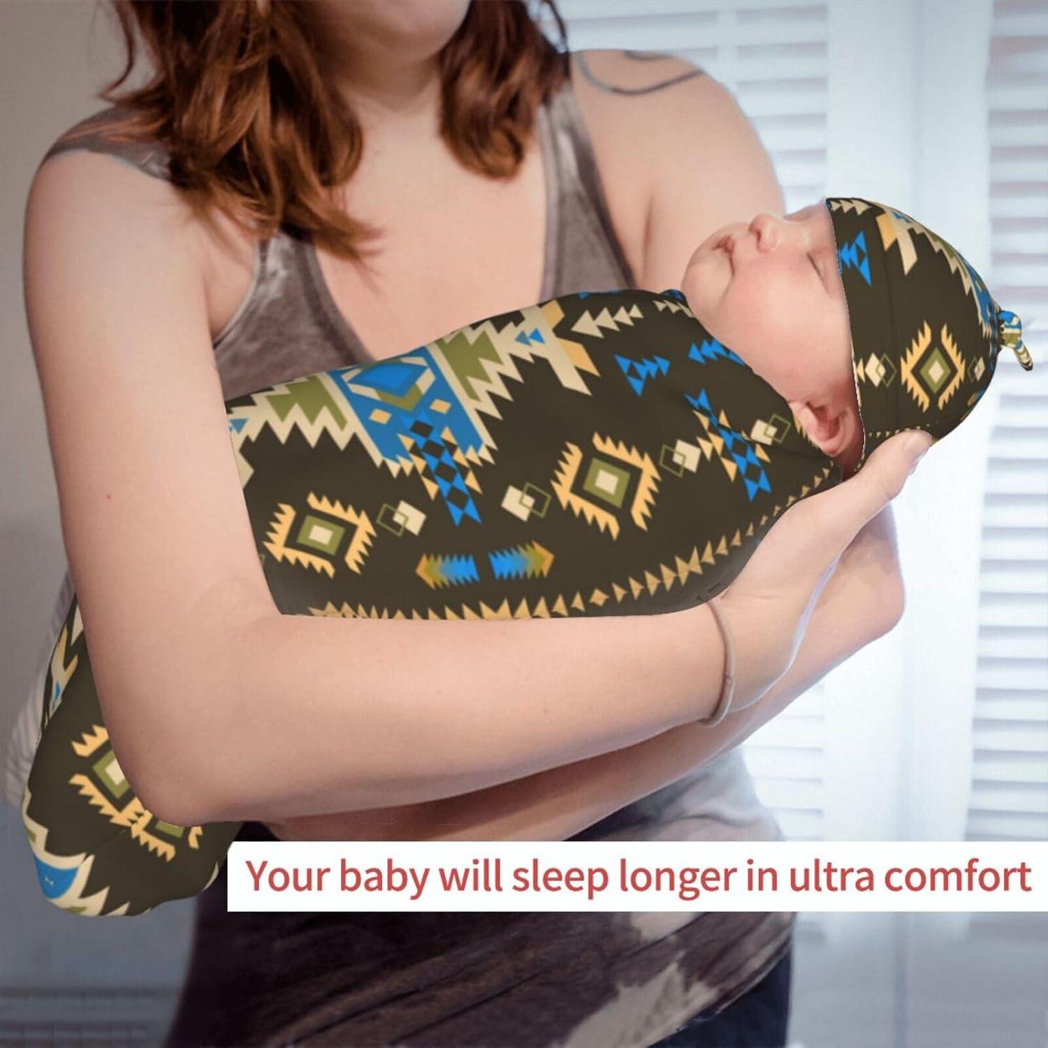 Manta de Envoltura para Bebé Osvbs Azteca Navajo 53x29 cm