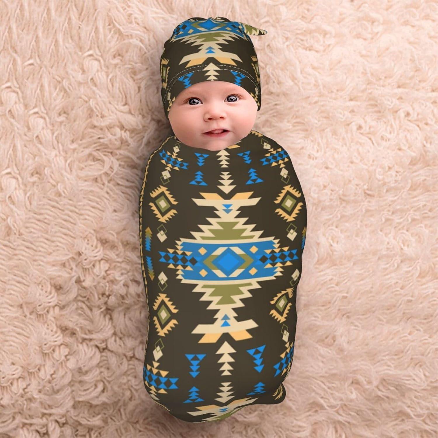 Manta de Envoltura para Bebé Osvbs Azteca Navajo 53x29 cm