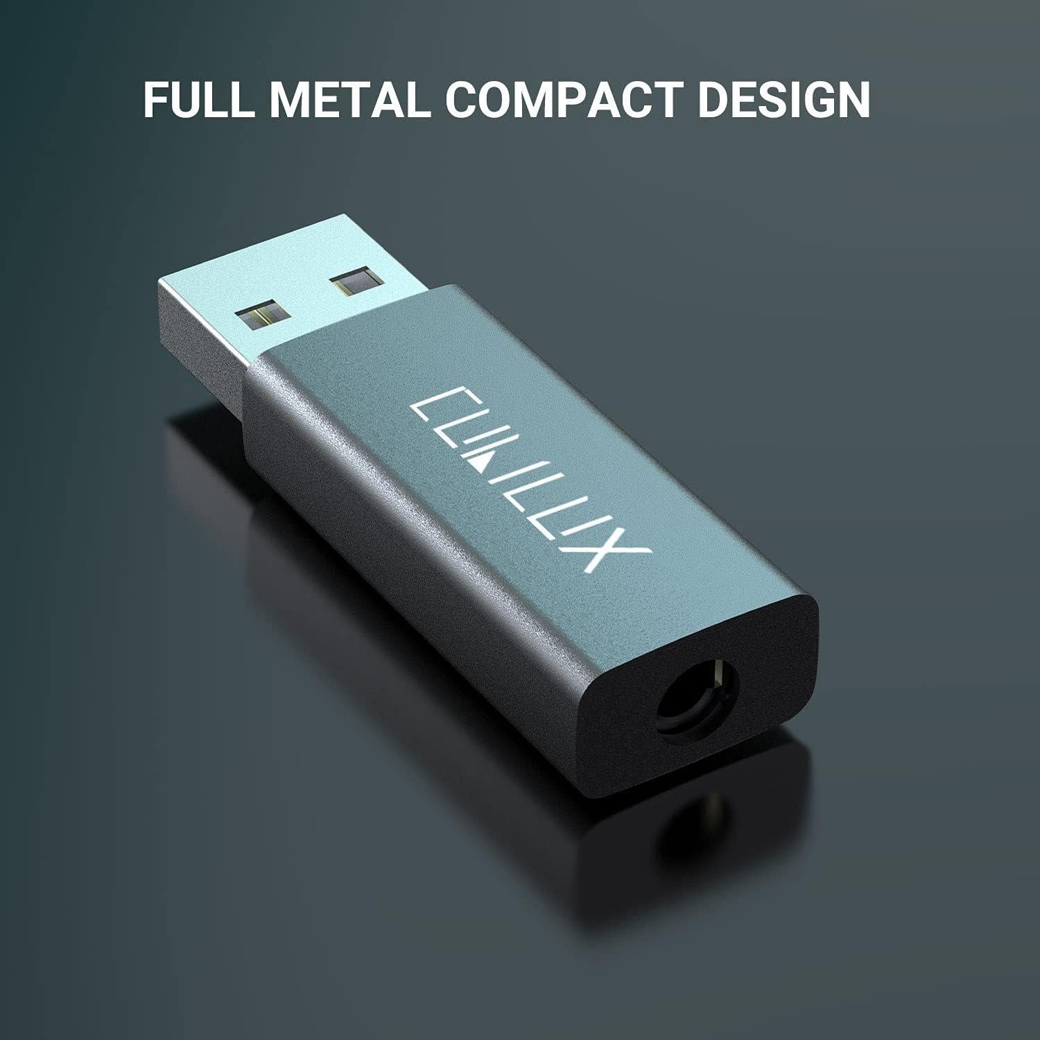 Adaptador de Sonido Externo USB Cubilux 96KHz 24bit TRRS