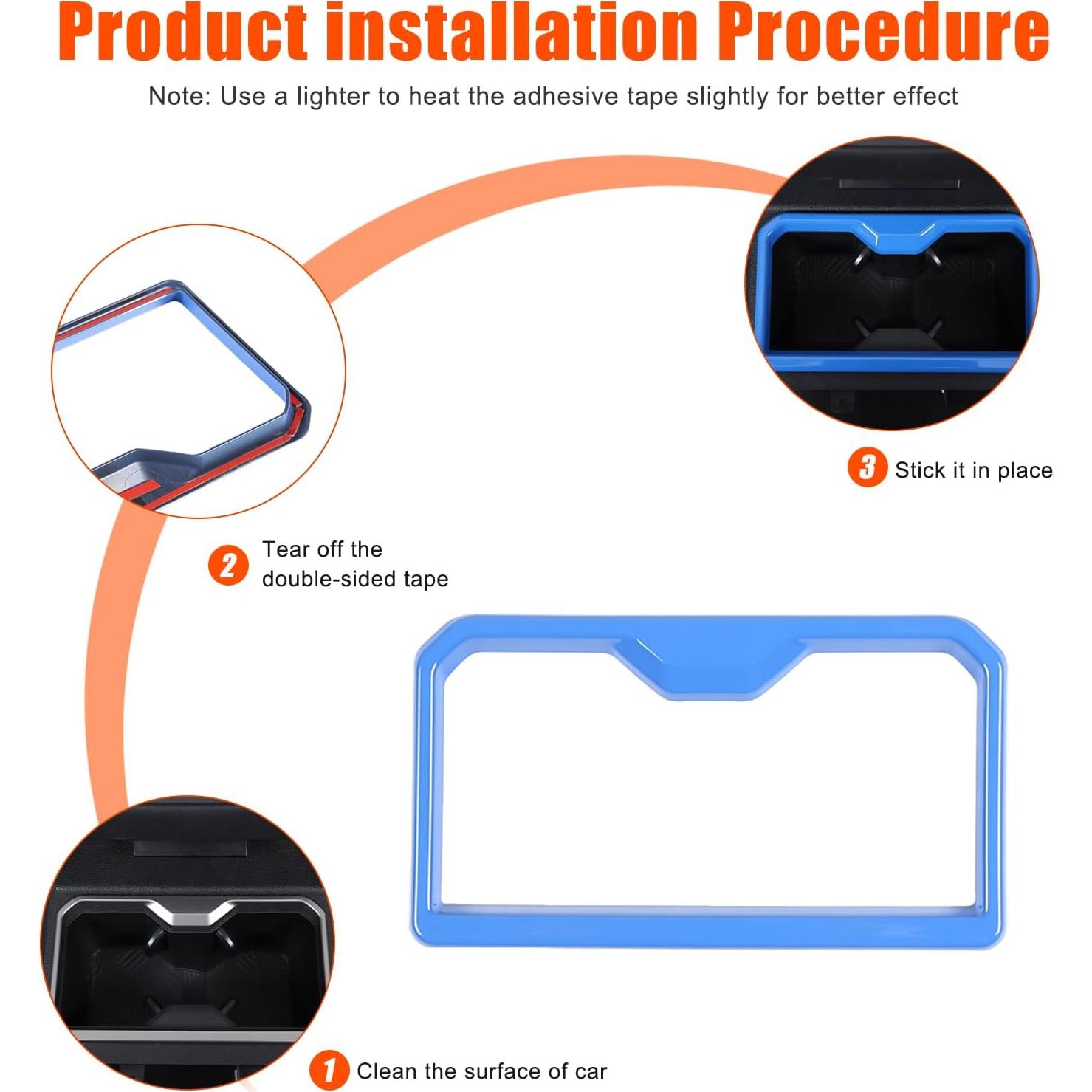 Cubierta Trim Toyota Tacoma 2024 2025 Azul ABS Decoración