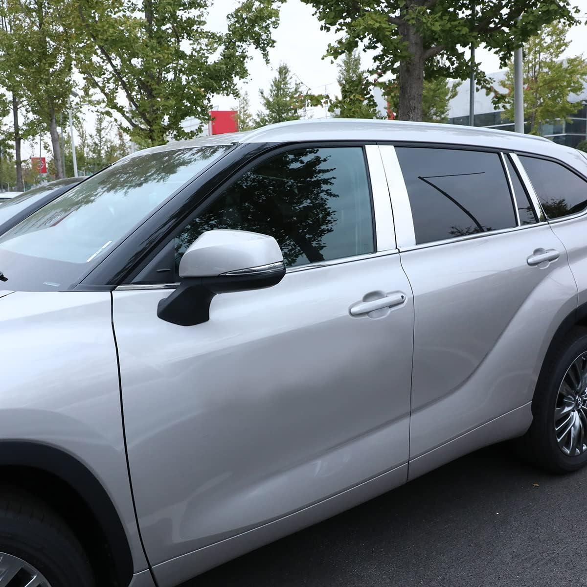 Molduras de Pilar de Ventana YAKANEY para Toyota Highlander 2020-2025