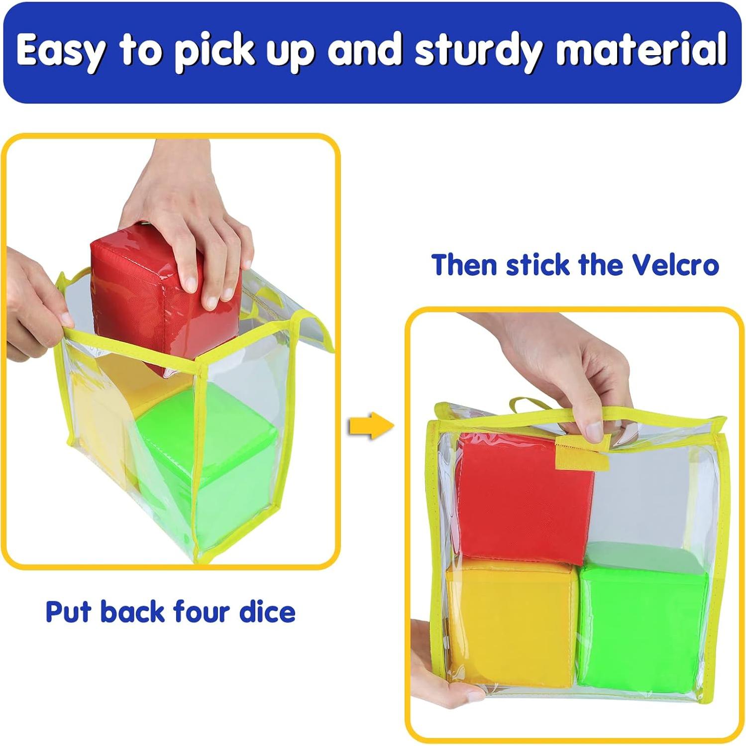 Juego Educativo de Dados Godery - 4 Cubos de Enseñanza