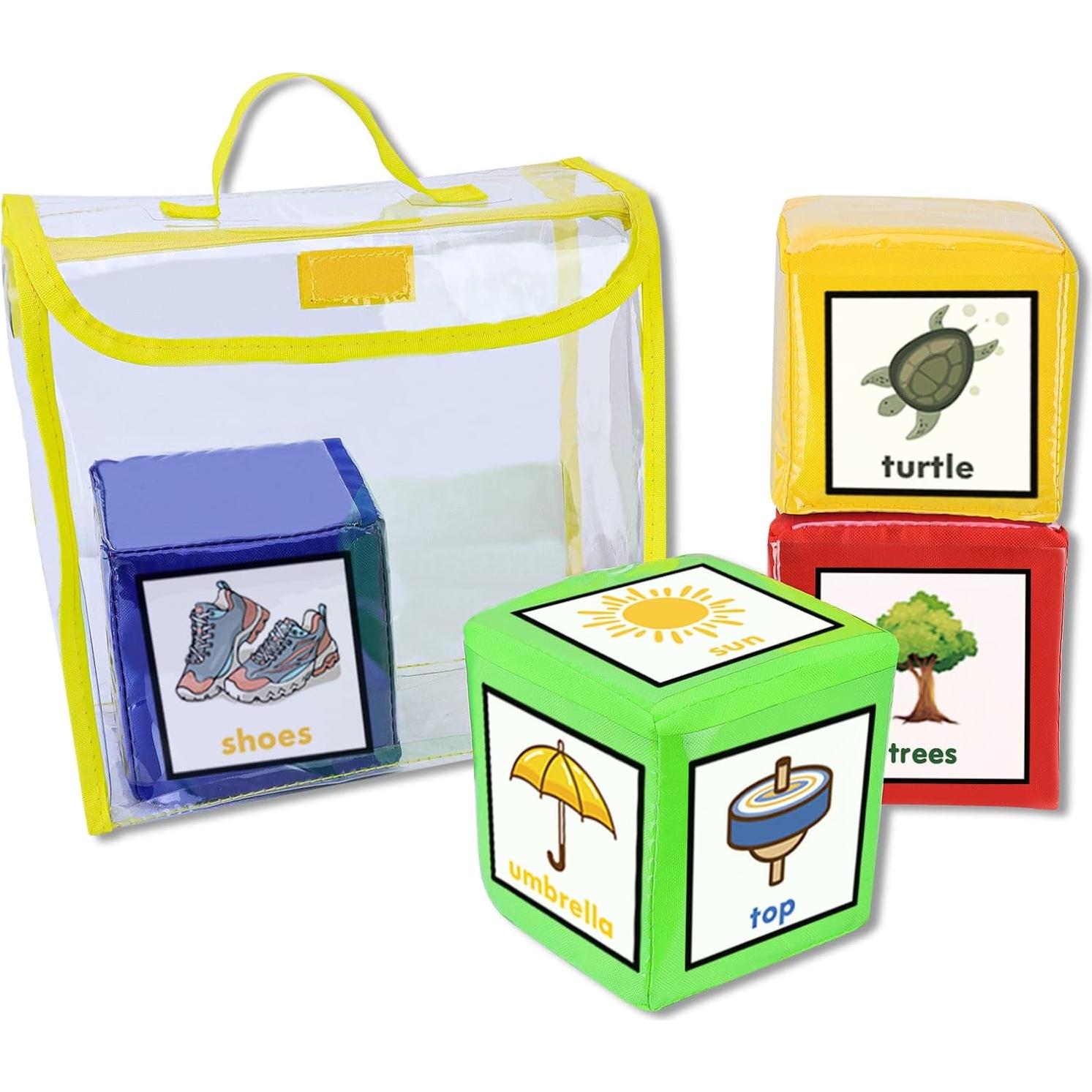 Juego Educativo de Dados Godery - 4 Cubos de Enseñanza