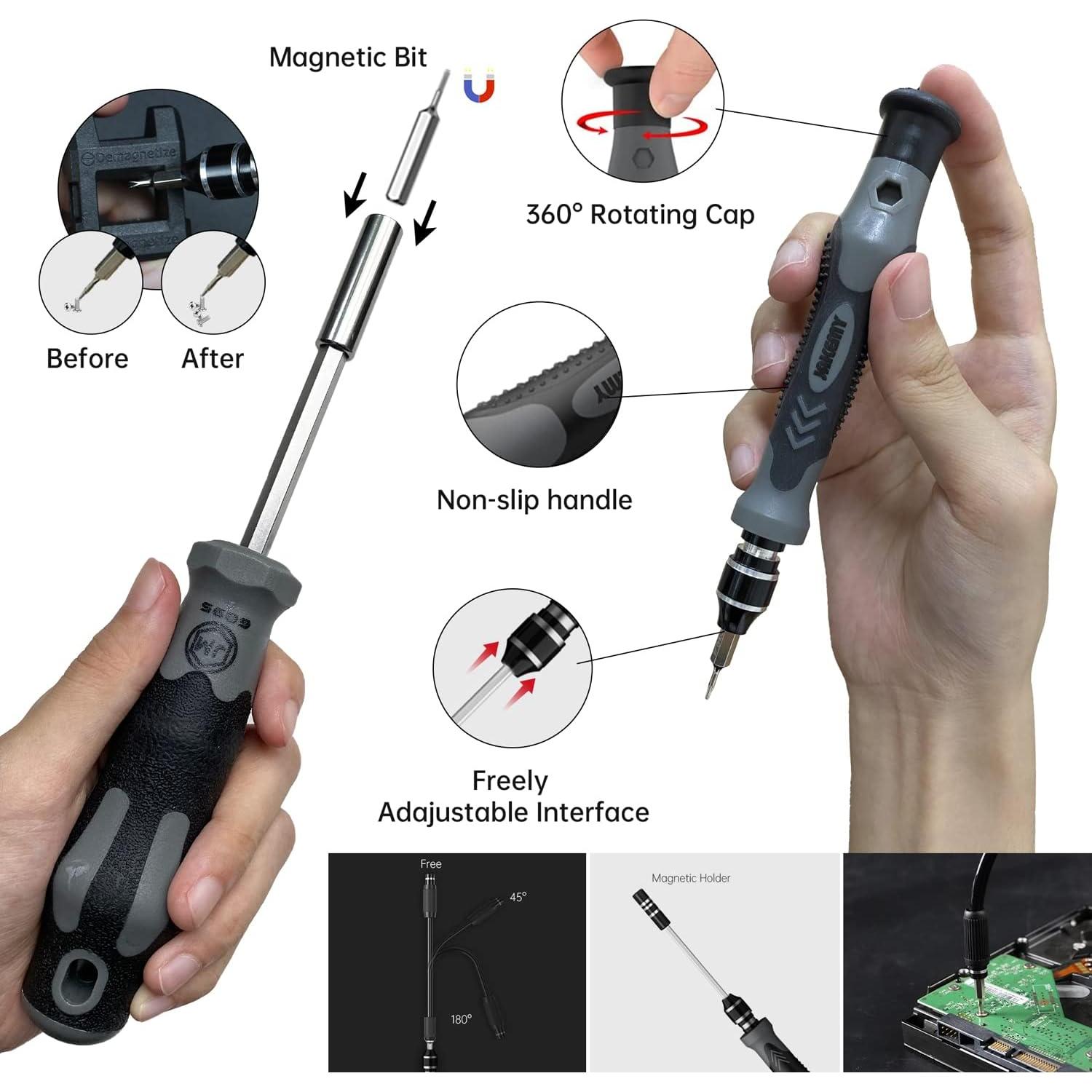 Juego de Destornilladores de Precisión JAKEMY 202 en 1 Profesional