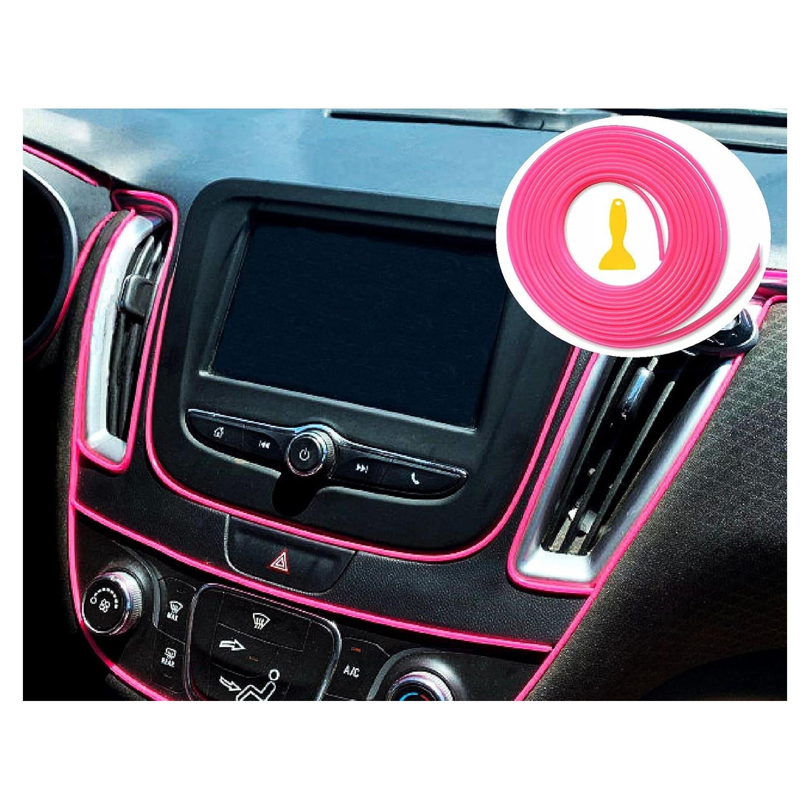 Moldura Decorativa Interior Auto TIKUN TECH Rosa 3.05m