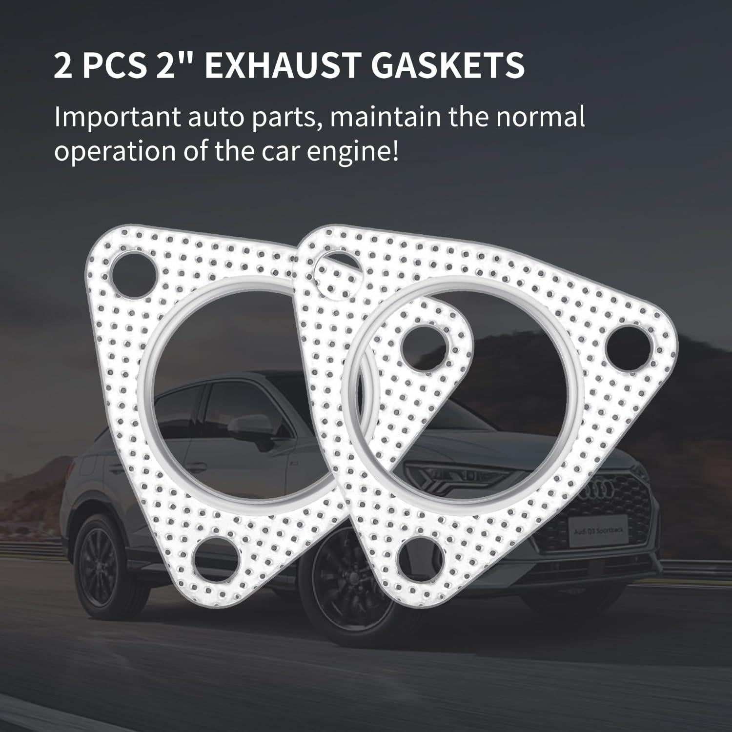 Juego de Juntas de Escape Junecarp 2" 2 Piezas Alta Calidad