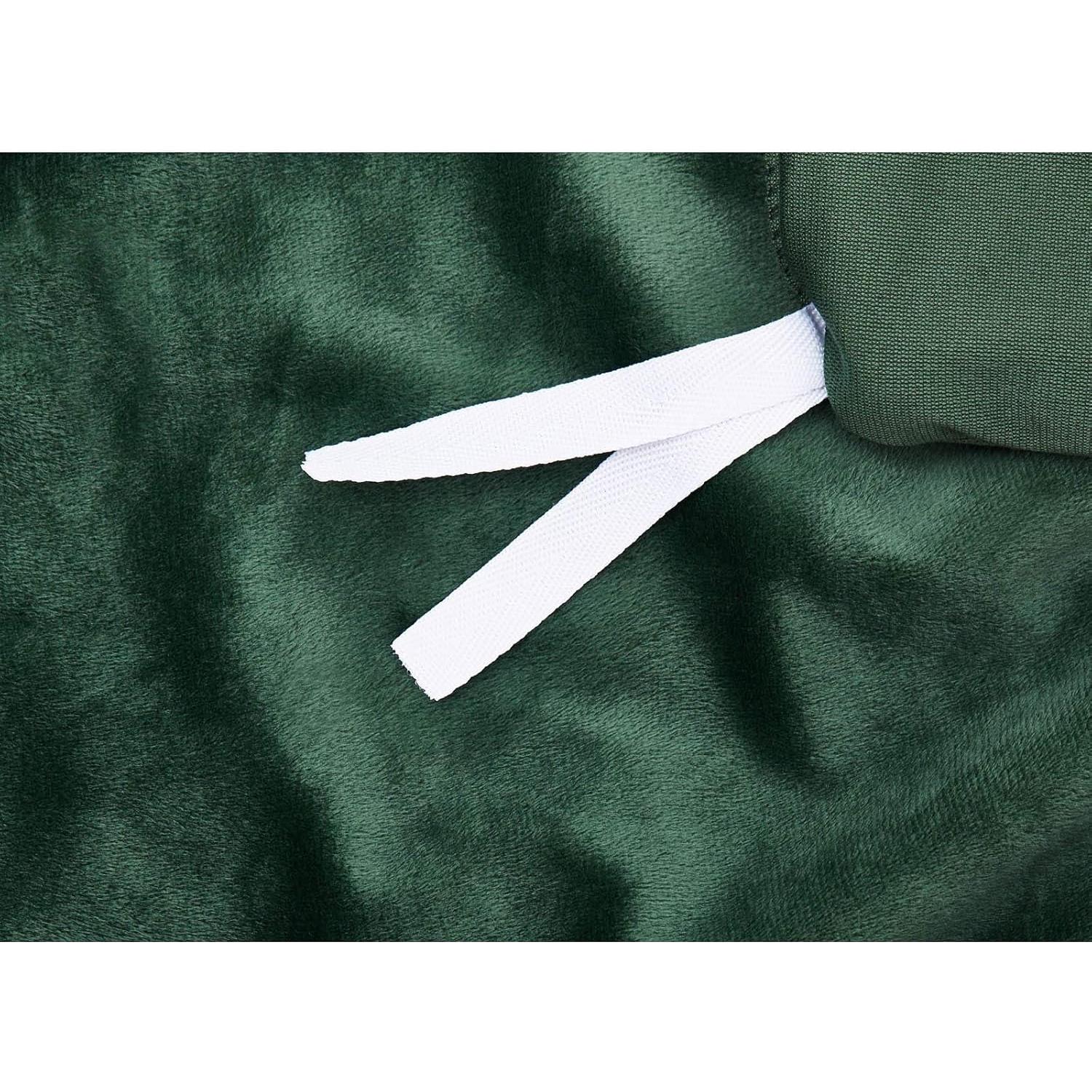 Funda de Edredón TONGDADA Verde Oscuro Minky 203x152 cm