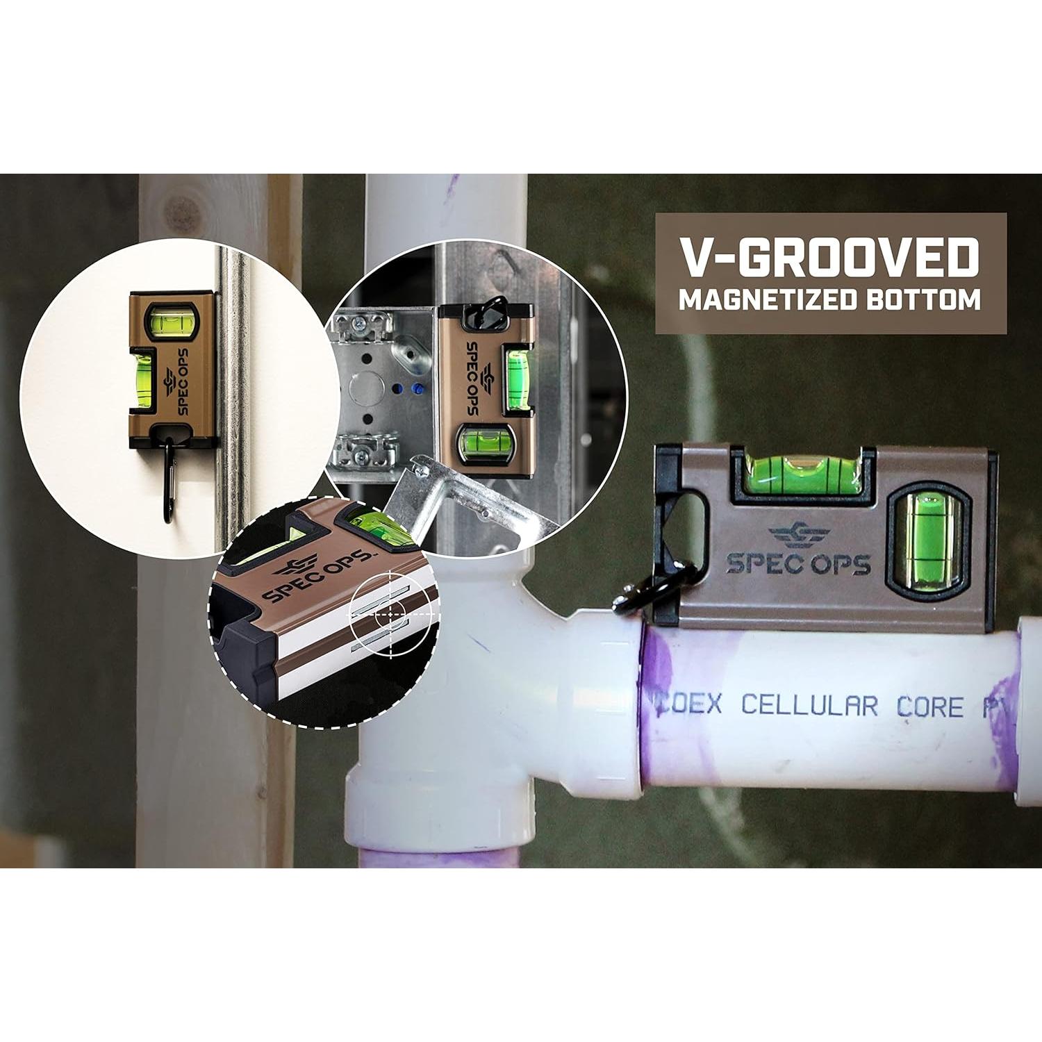 Nivel Magnético de Bolsillo Spec Ops 10,16 cm Alta Visibilidad