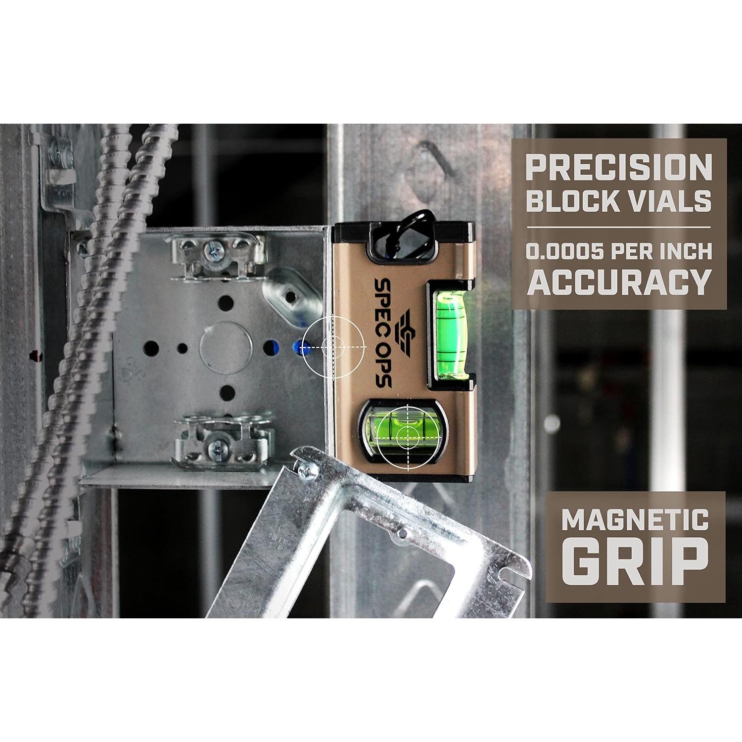 Nivel Magnético de Bolsillo Spec Ops 10,16 cm Alta Visibilidad