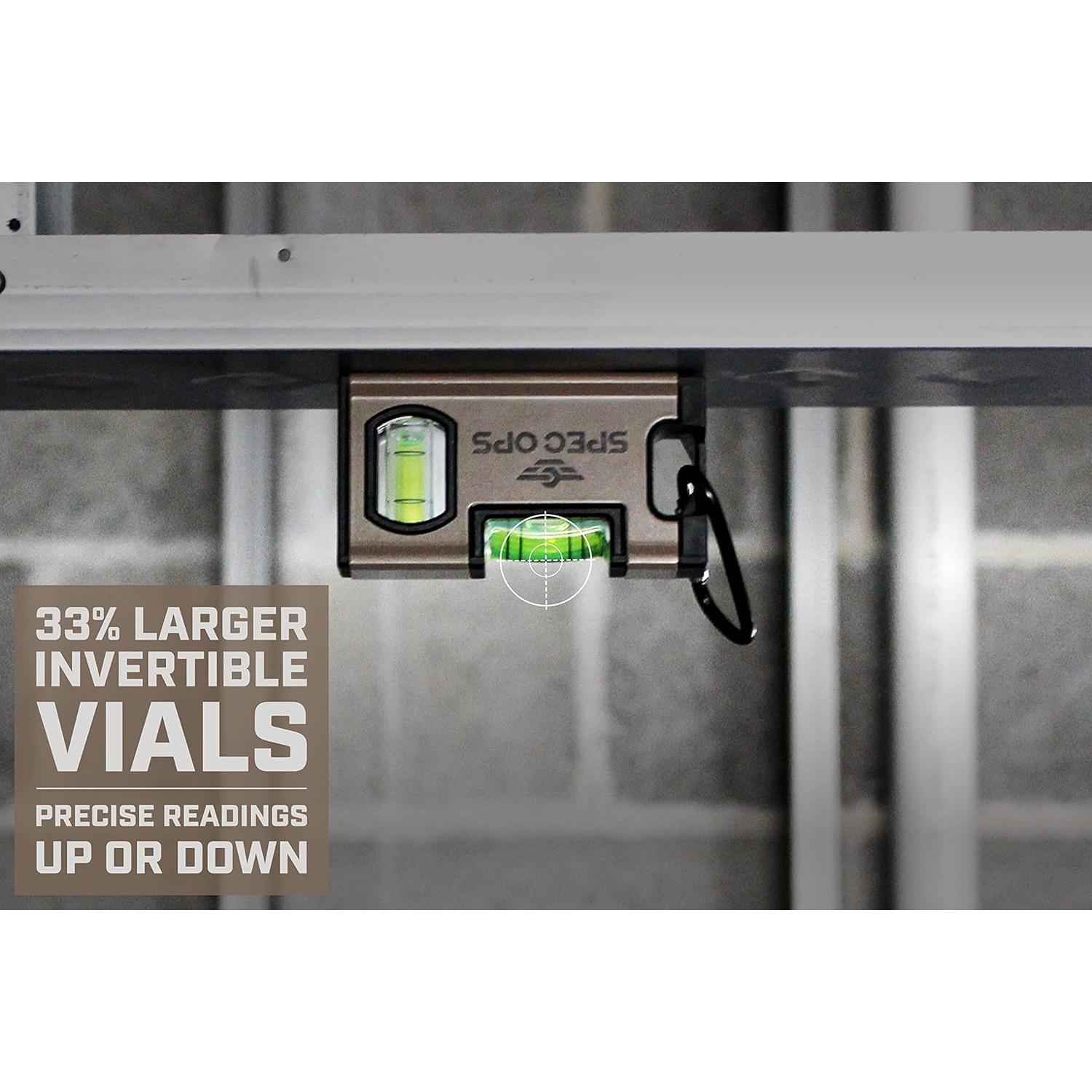 Nivel Magnético de Bolsillo Spec Ops 10,16 cm Alta Visibilidad