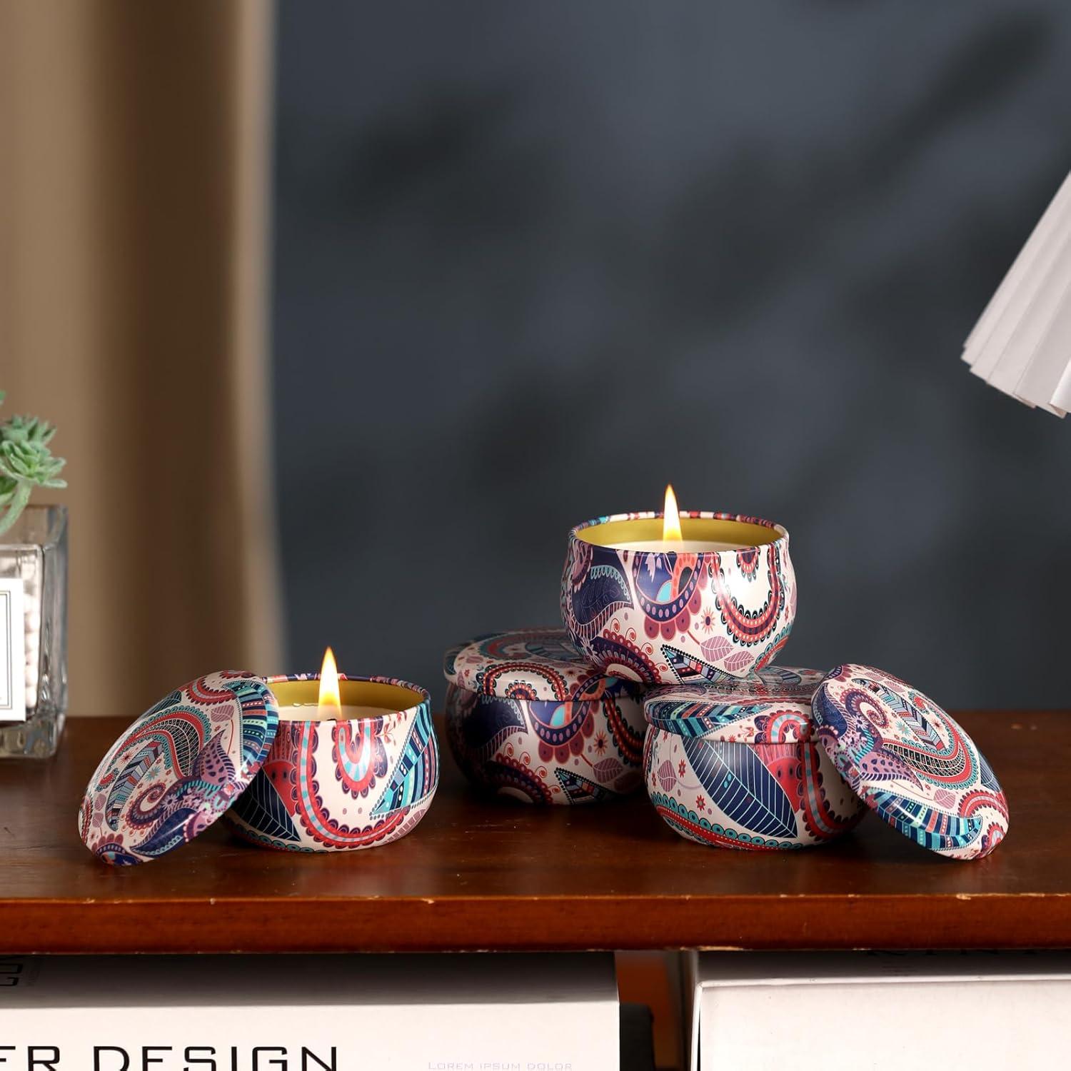 Juego de Velas Aromáticas Kedtui 16 Pack Cera de Soja Natural