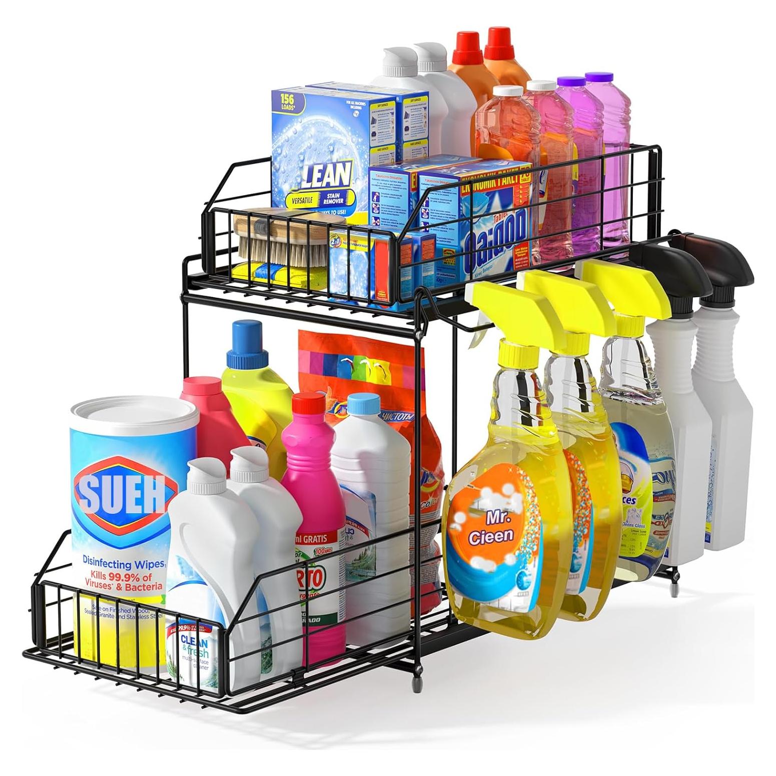 Organizador Bajo Fregadero SUEH DESIGN 2 Niveles Metal Negro