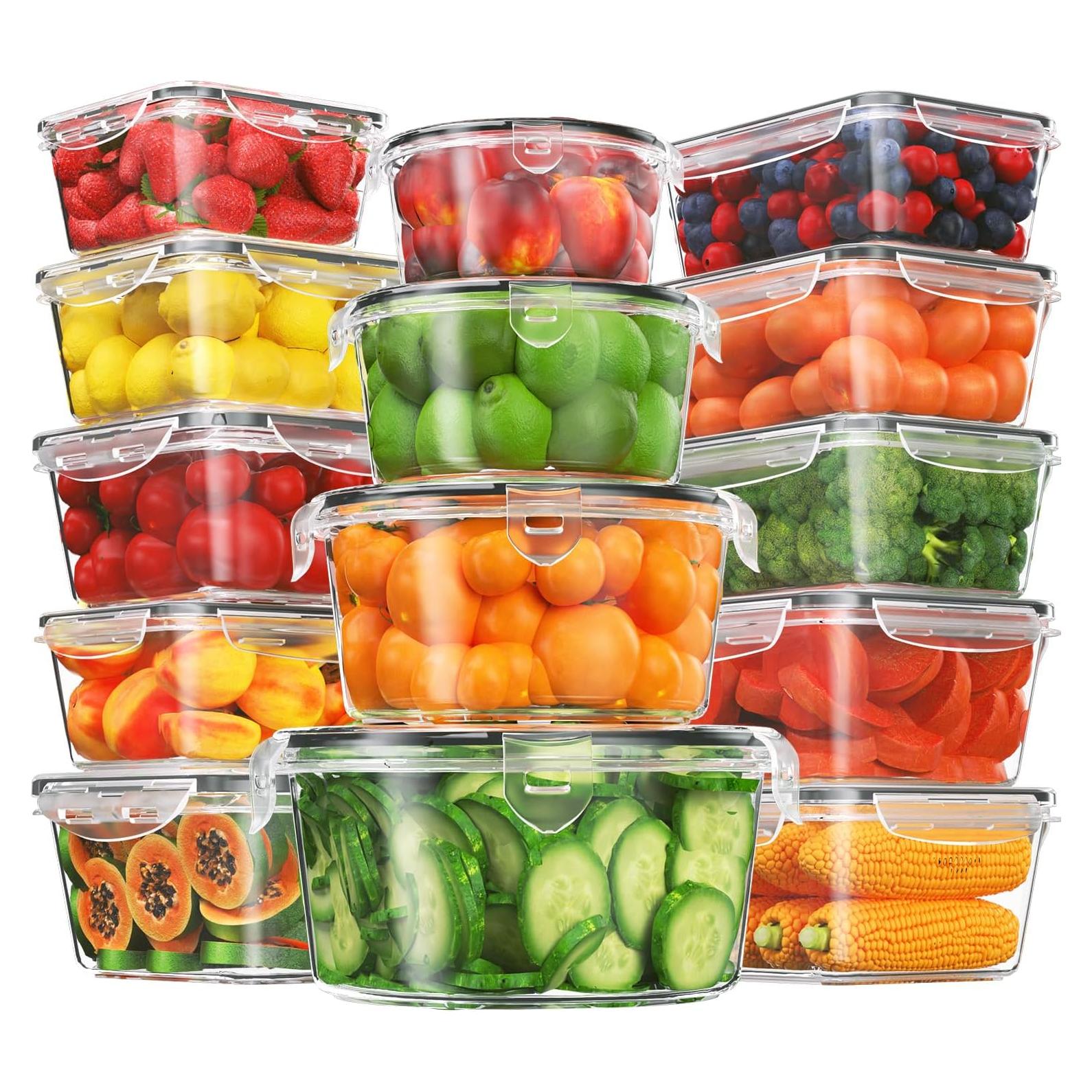 28 Contenedores de Almacenamiento de Alimentos KITHELP Sin BPA