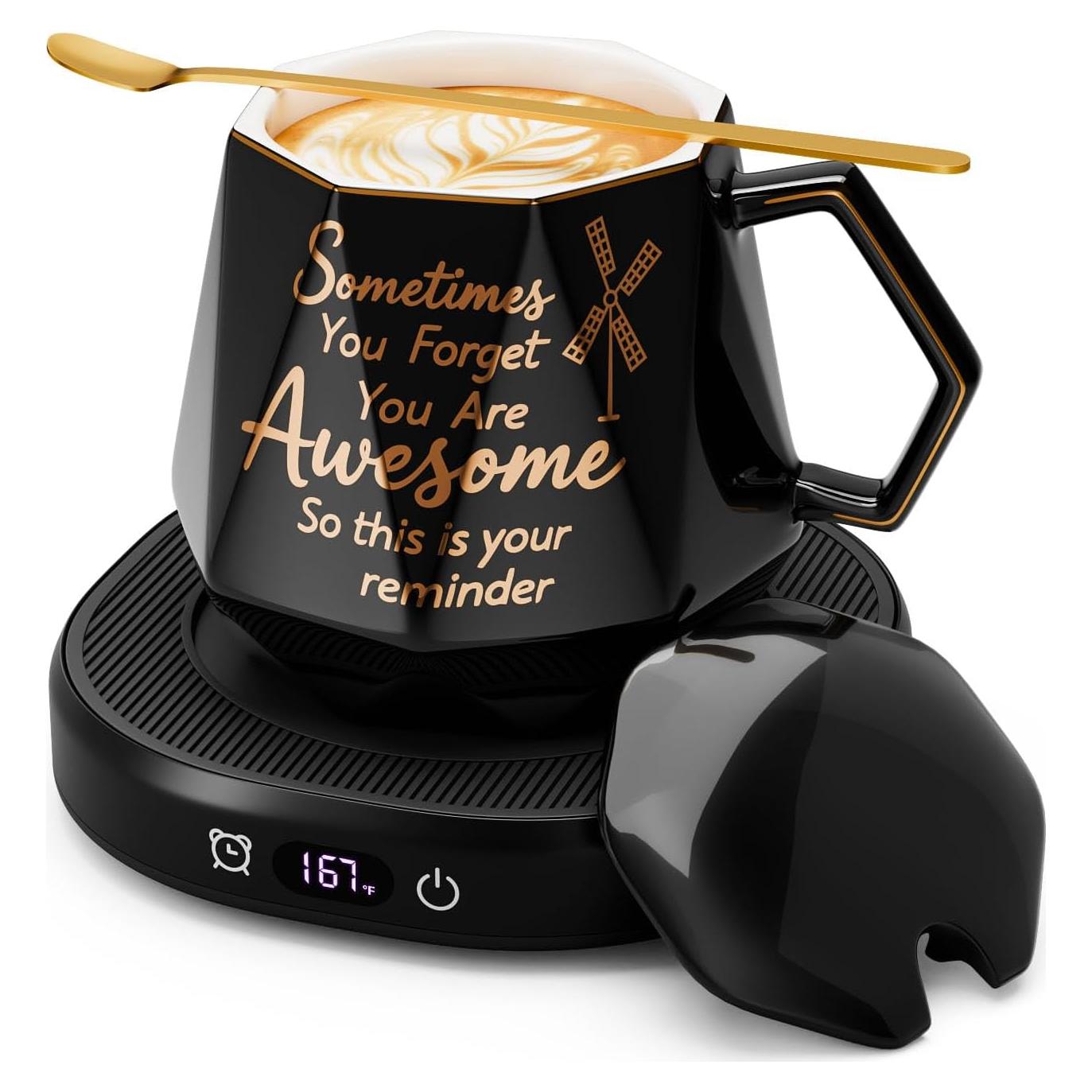 Calentador de Tazas Eléctrico Bsigo con Taza Cerámica 414ml