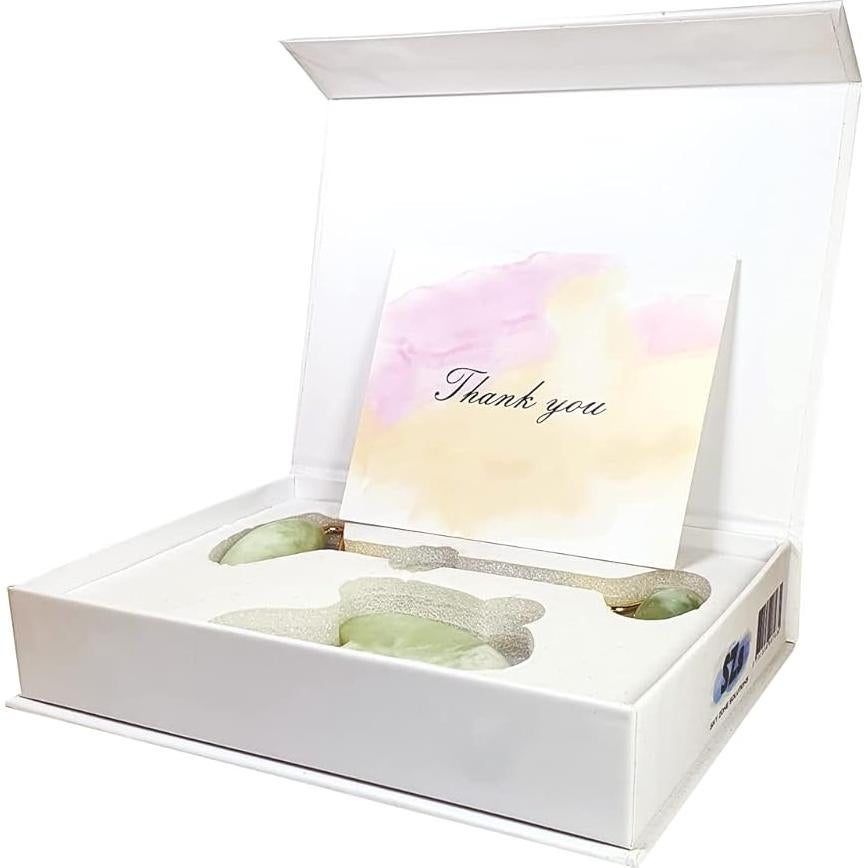 Juego de Rodillo de Jade y Gua Sha Sky Zone 3 Piezas Verde