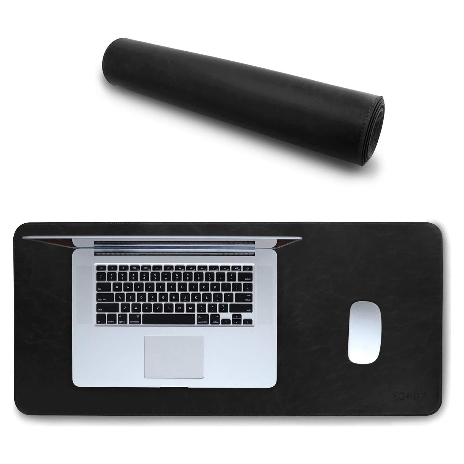 Alfombrilla de Ratón Londo de Cuero Grande 74x33cm Antideslizante