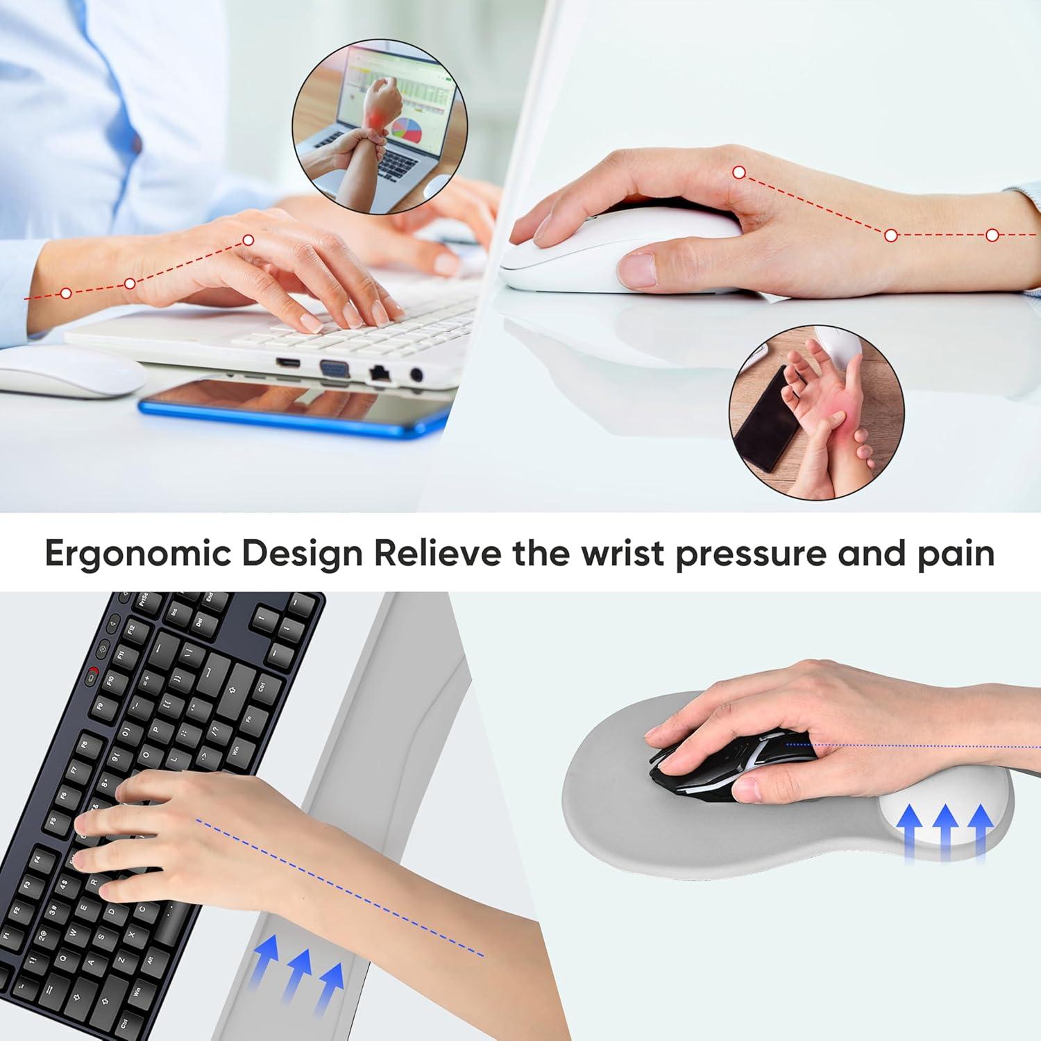 Conjunto de Soporte para Muñeca Ergonomico WINTOJO KM-31